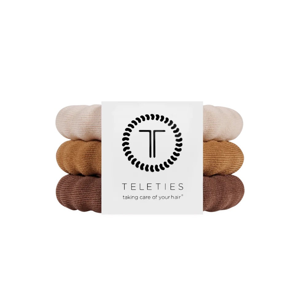 Espresso Yourself Large Nylon Hair Ties by Teleties