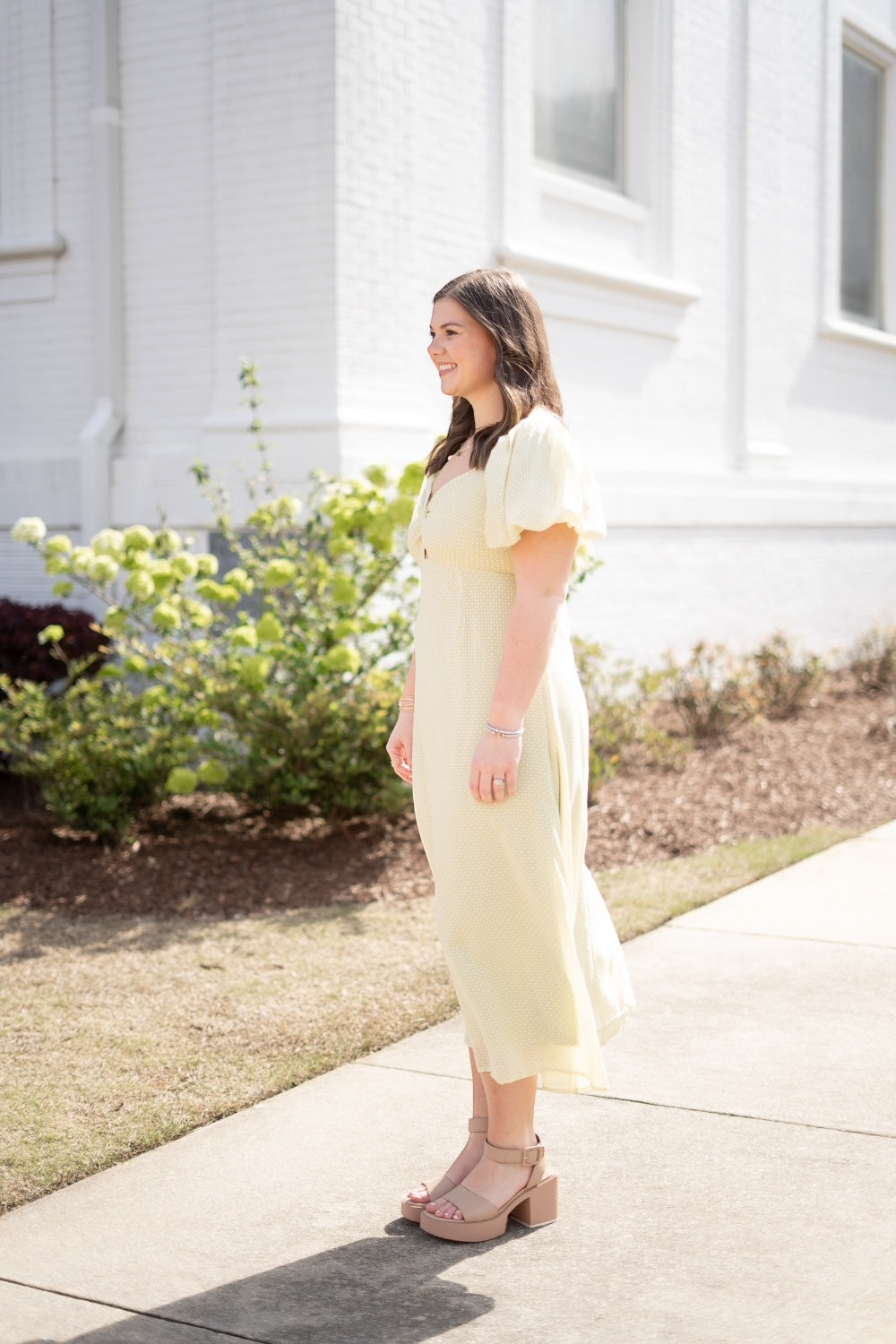 Pistachio Knot Front Dress