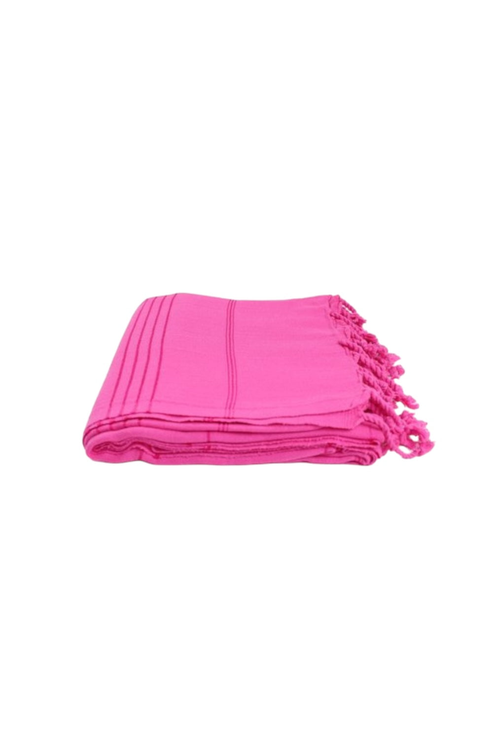 Premium Turkish Striped Towel in Fuchsia