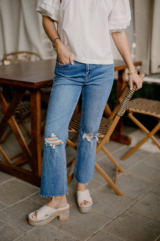 Bella Midwash High Rise Crop Flare by Vervet (0-22)