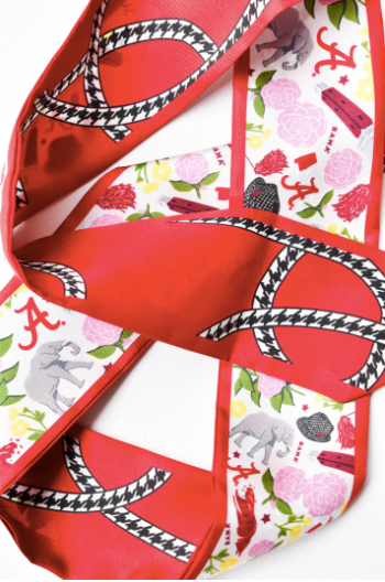Alabama Crimson Tide Twilly Scarf by Saturday Silks