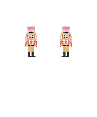Pink Nutcracker Earrings