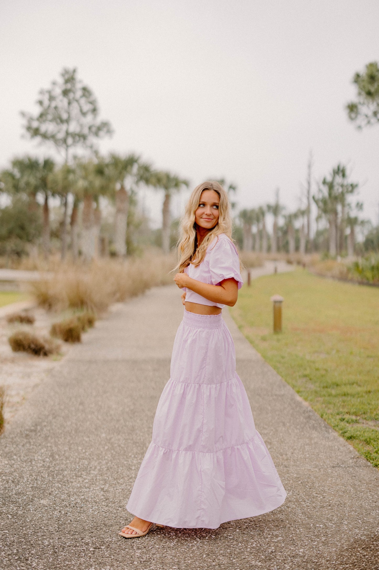 Christina Pink Tiered Skirt (XS-3XL)