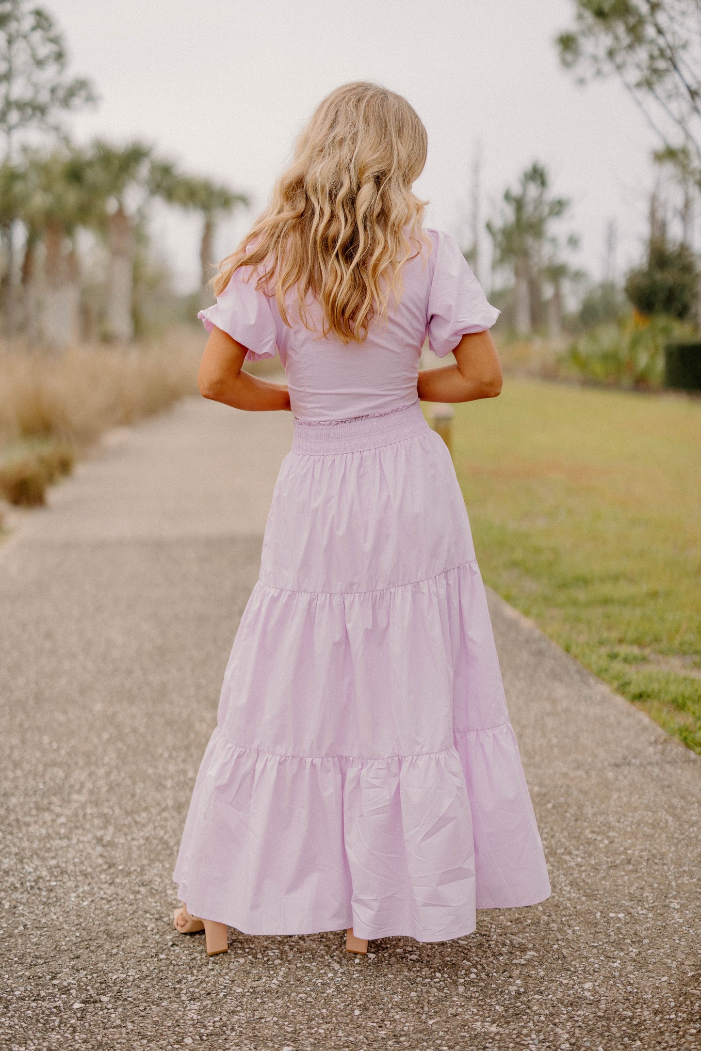 Christina Pink Tiered Skirt (XS-3XL)