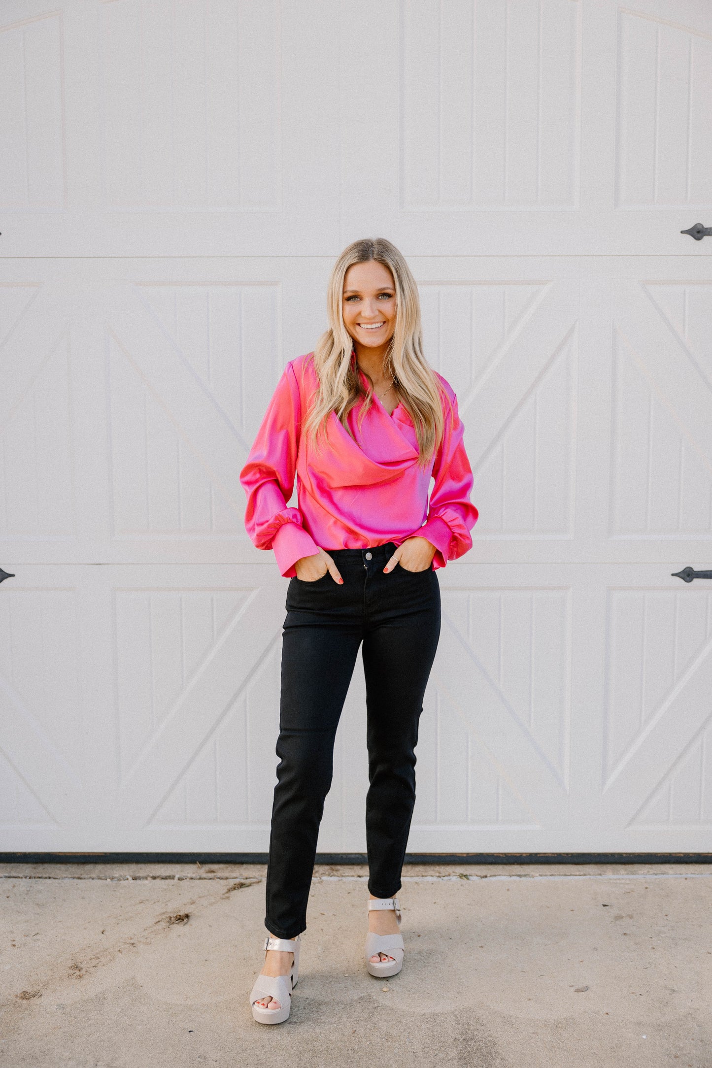 Emberly High Rise Black Semi-Flare Denim Jeans