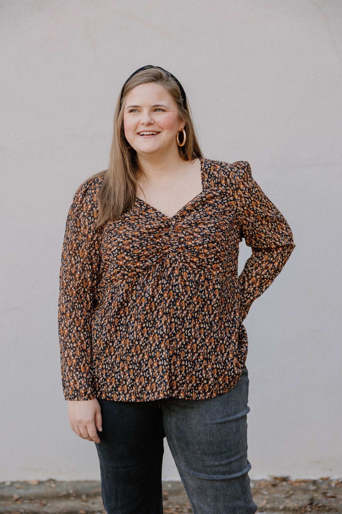 Robin Floral Print Top (Sizes XS-3XL)