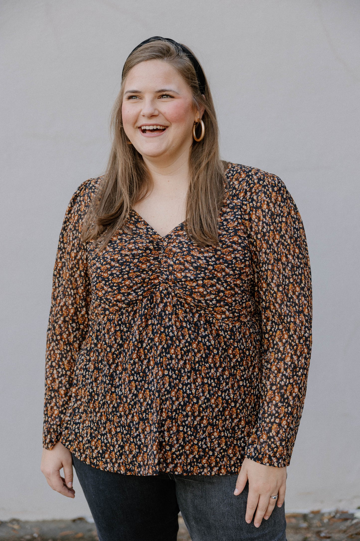 Robin Floral Print Top (Sizes XS-3XL)