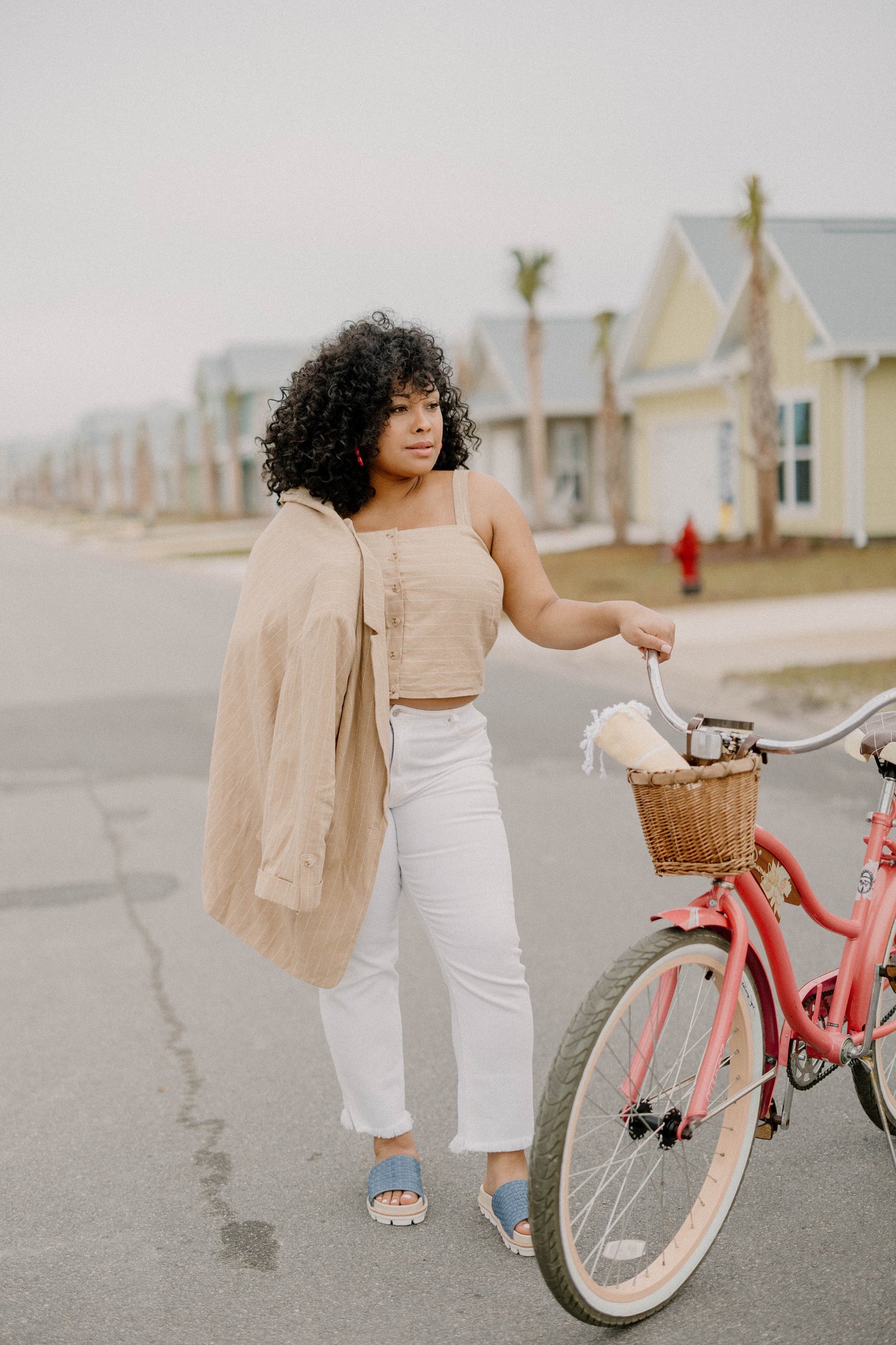Mary Pinstripe Button Up Tank (Sizes XS-3XL)