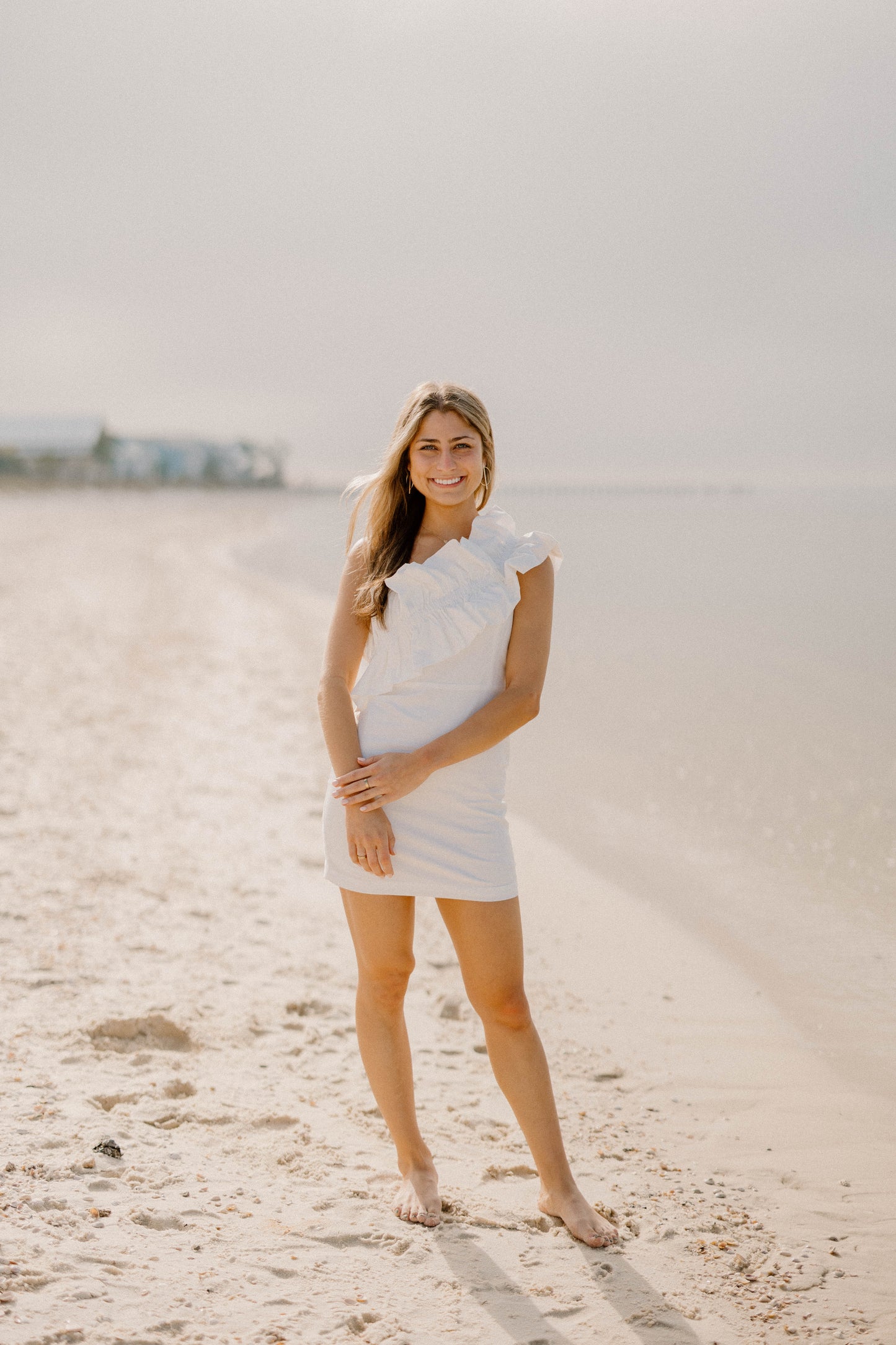 Jenni One Shoulder White Dress