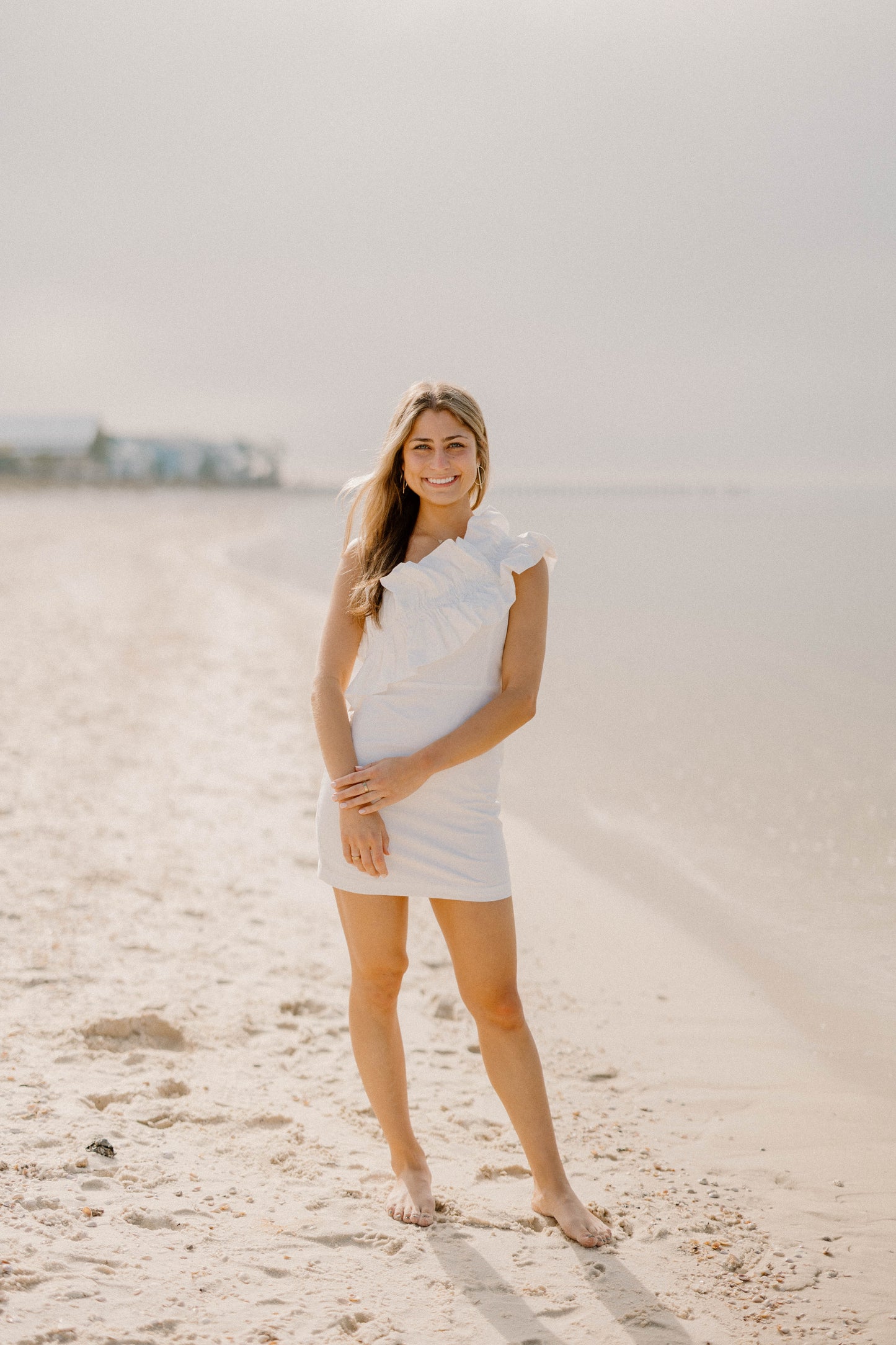 Jenni One Shoulder White Dress