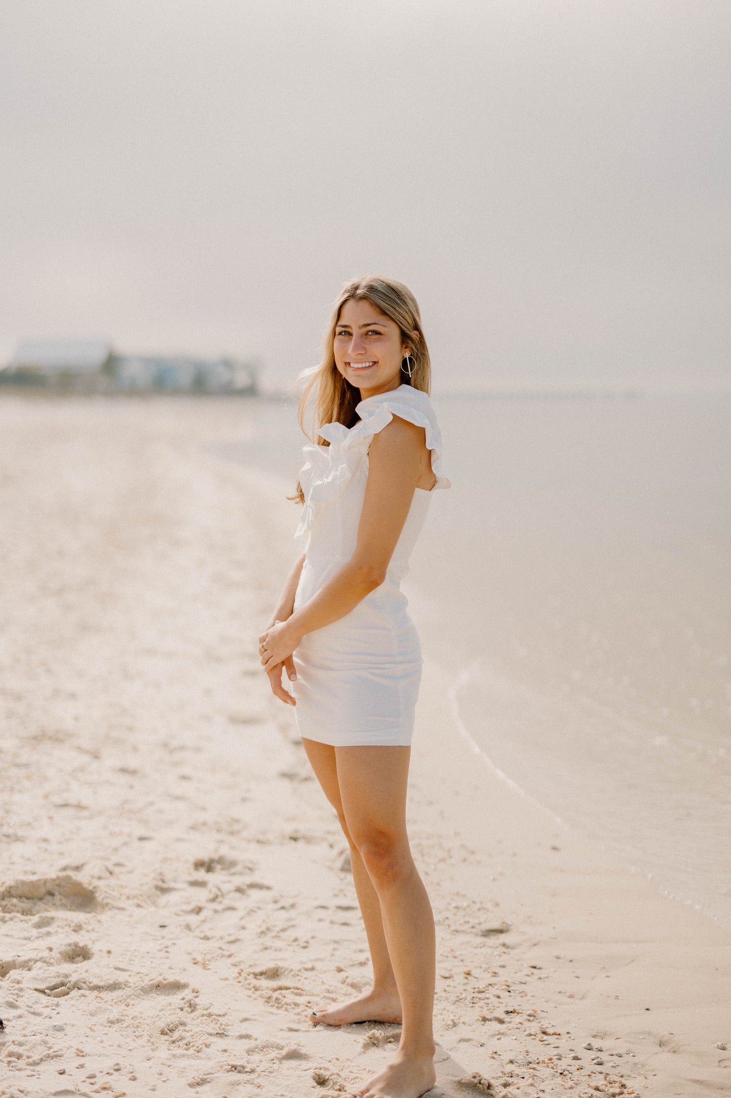 Jenni One Shoulder White Dress