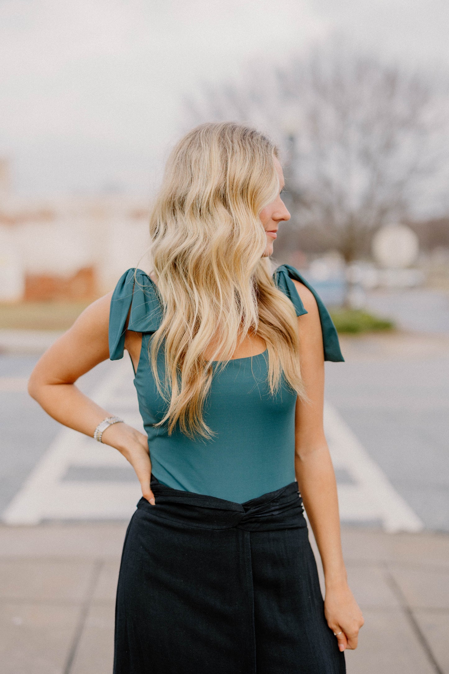 Brittany Black Linen Skirt