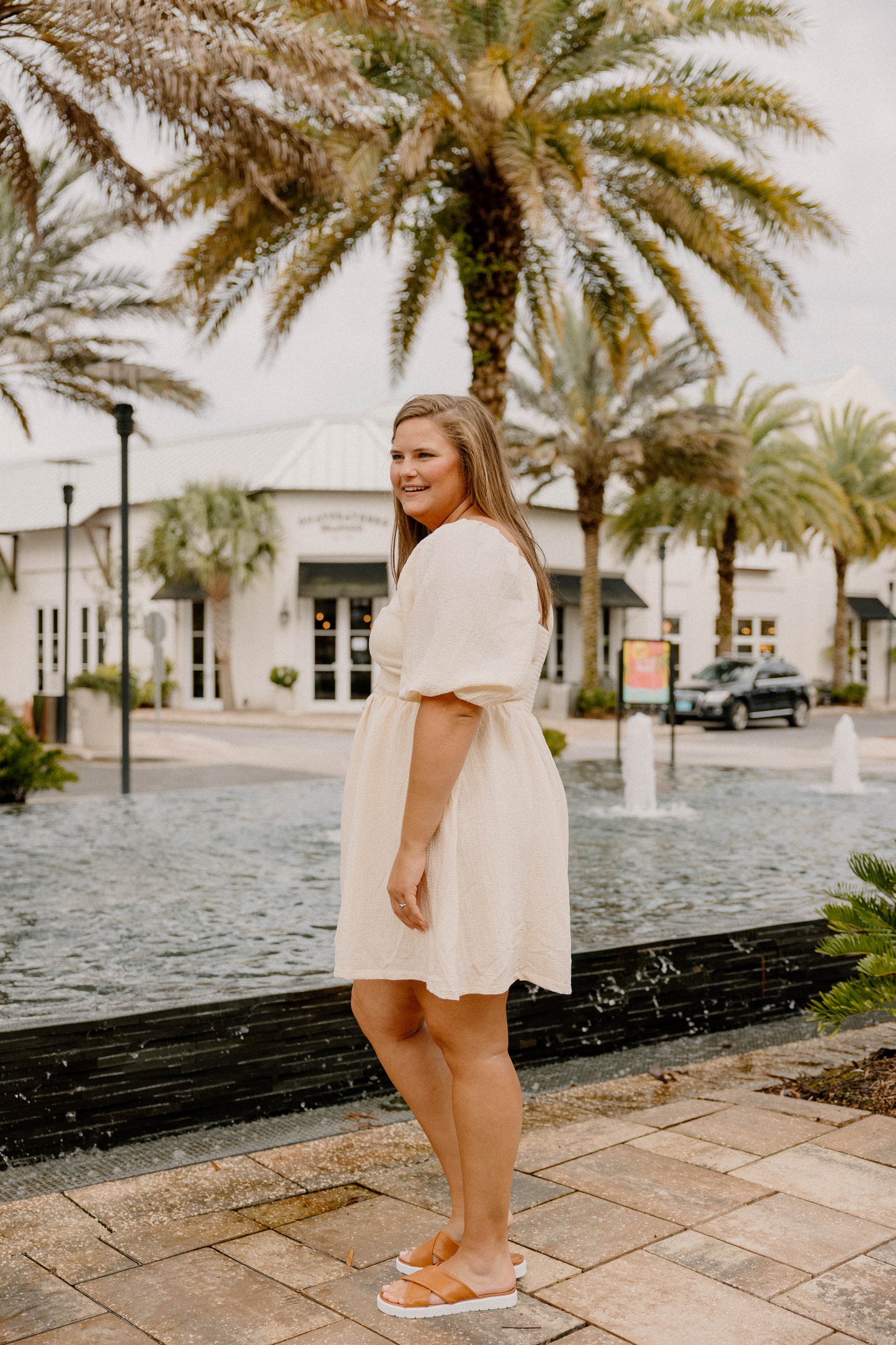 Ashlyn Button Detail Dress (S-3XL)