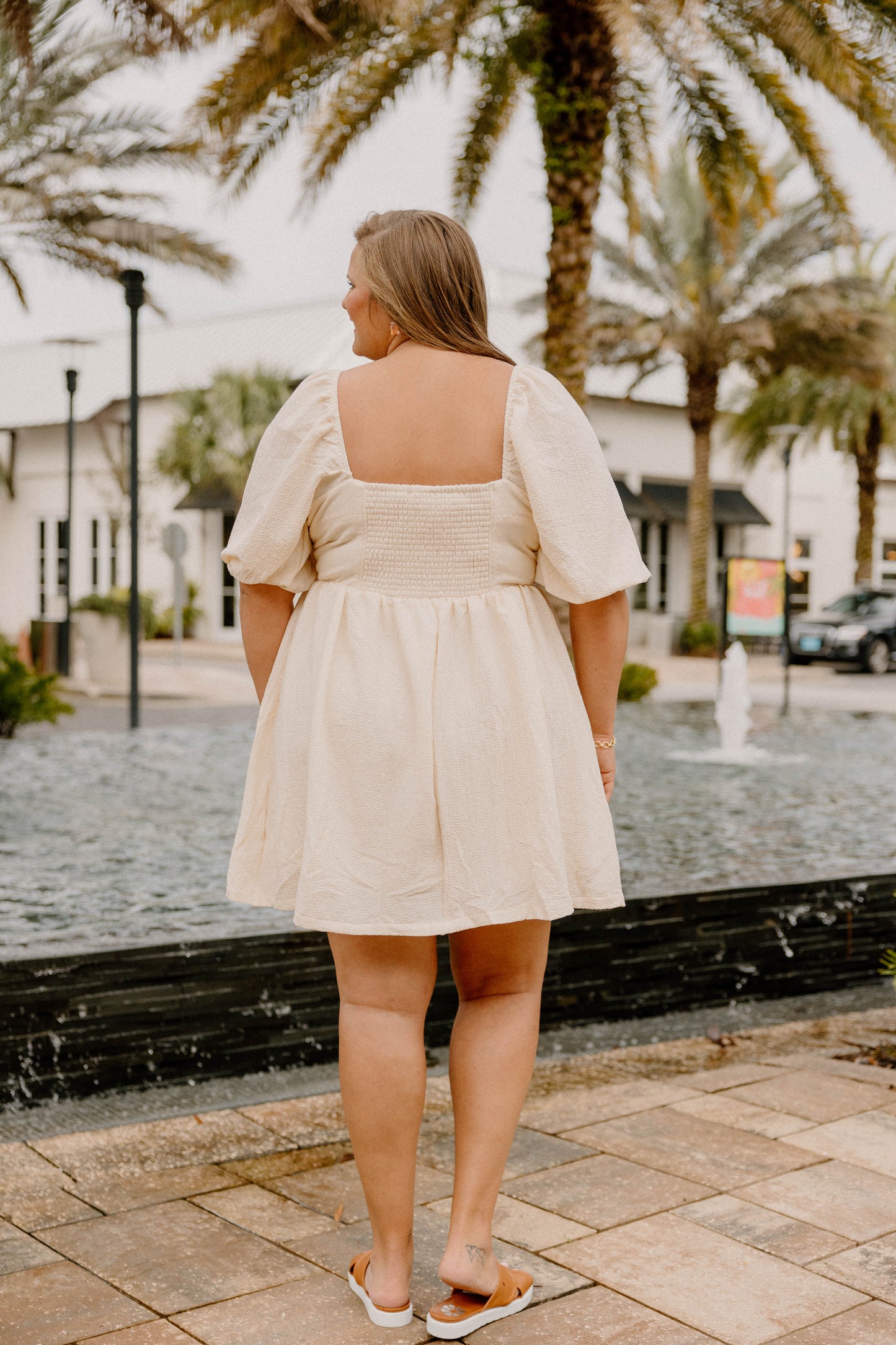 Ashlyn Button Detail Dress (S-3XL)