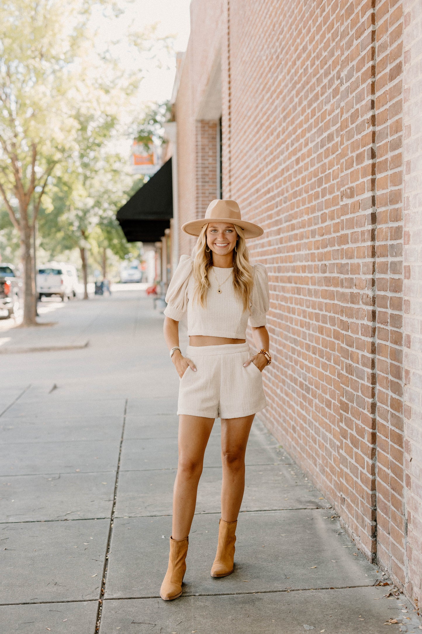 Grace Textured Shorts