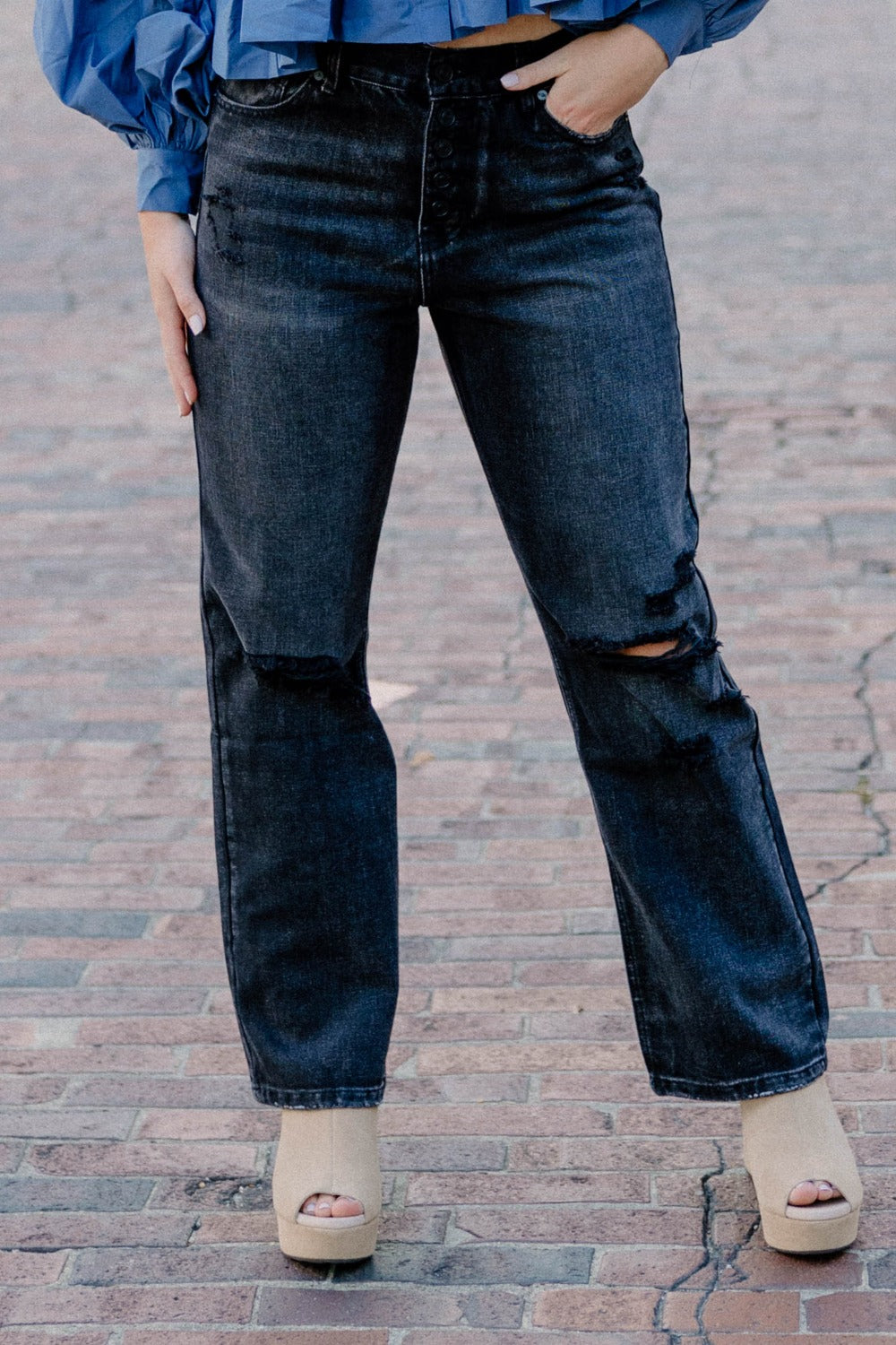 Lynne Ultra High Rise Straight Jeans by KanCan (Size 2-16)