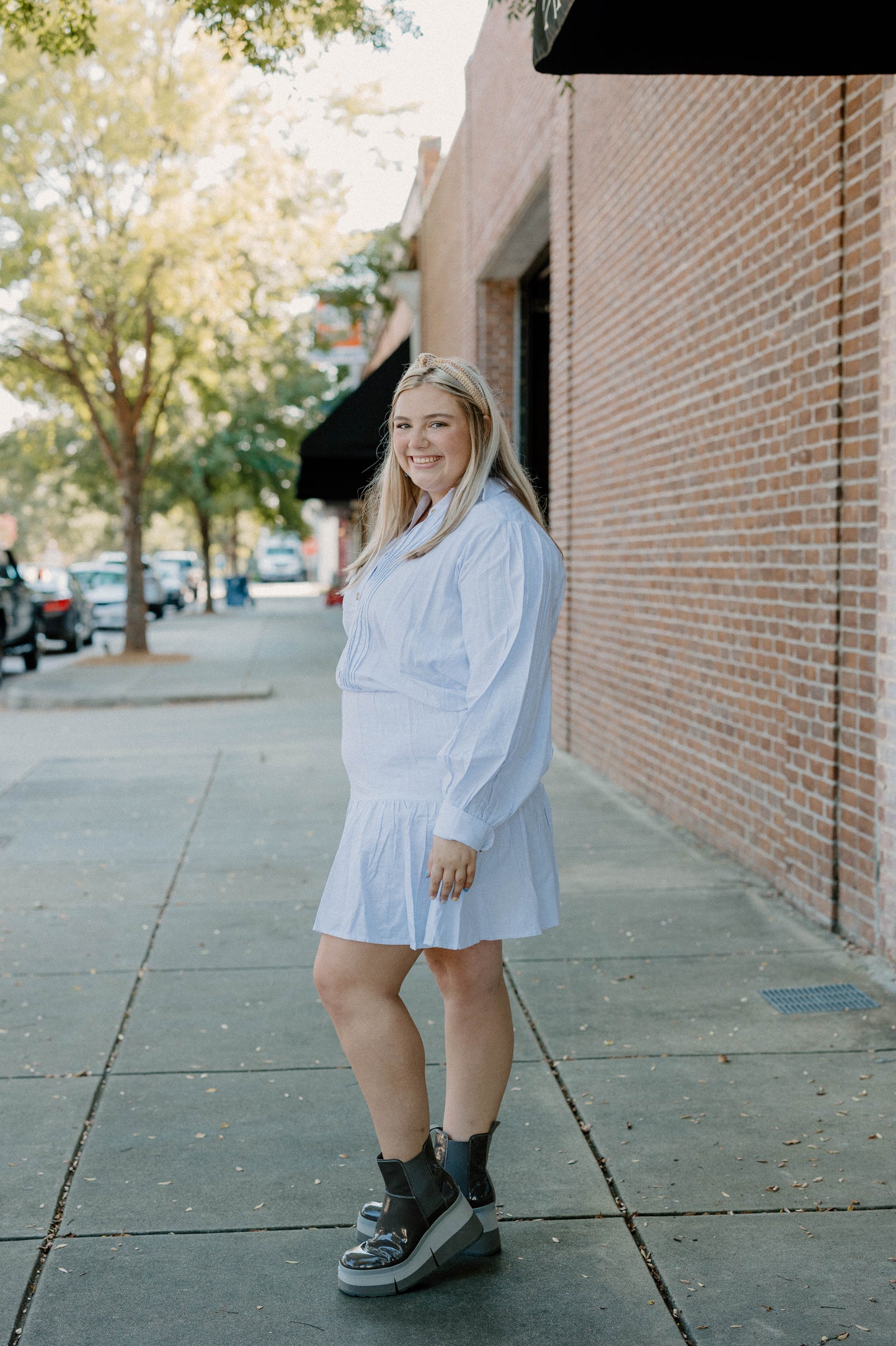 Rocky Ella Linen Mini Dress in White by Bali Elf