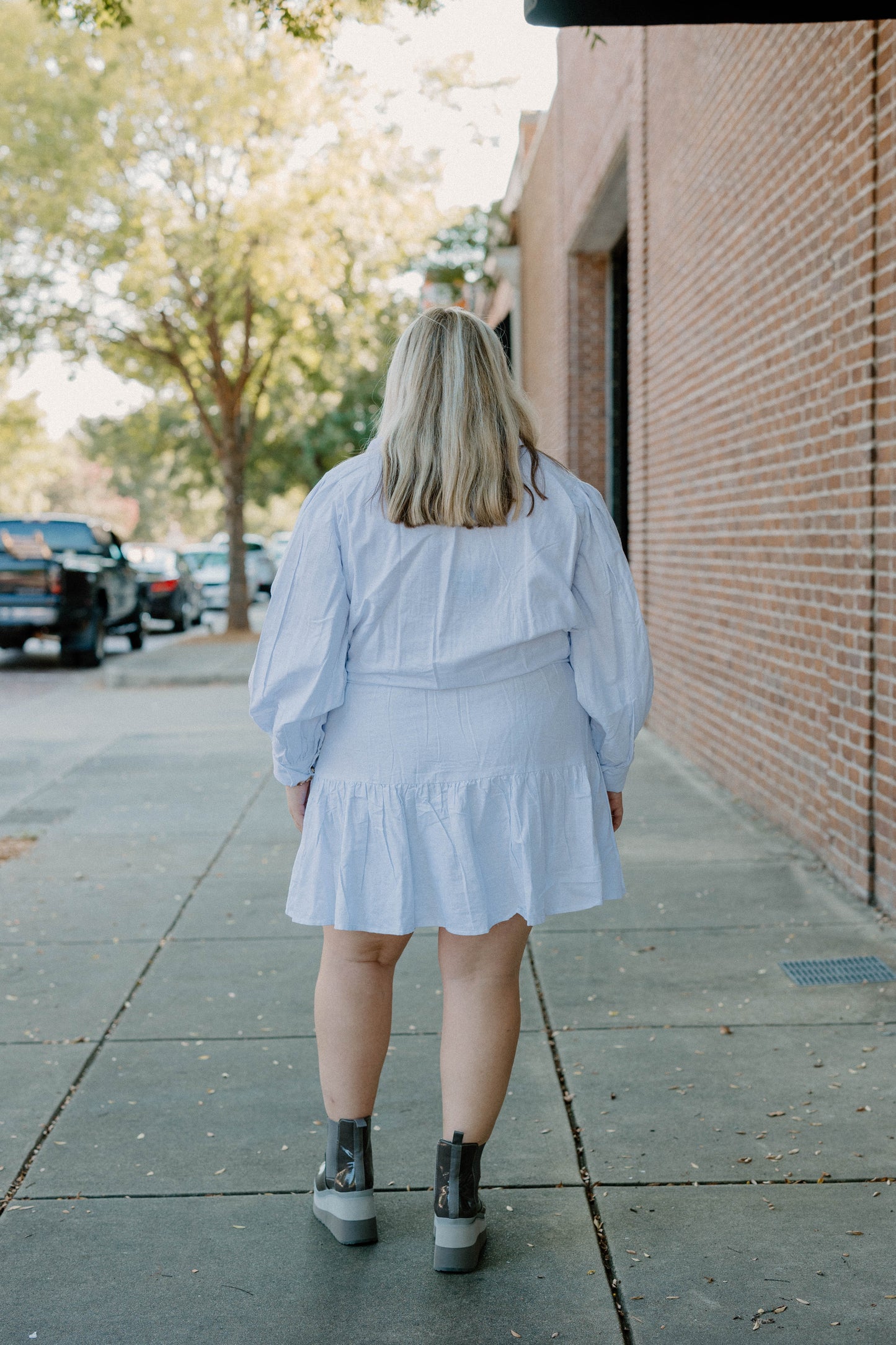 Rocky Ella Linen Mini Dress in White by Bali Elf