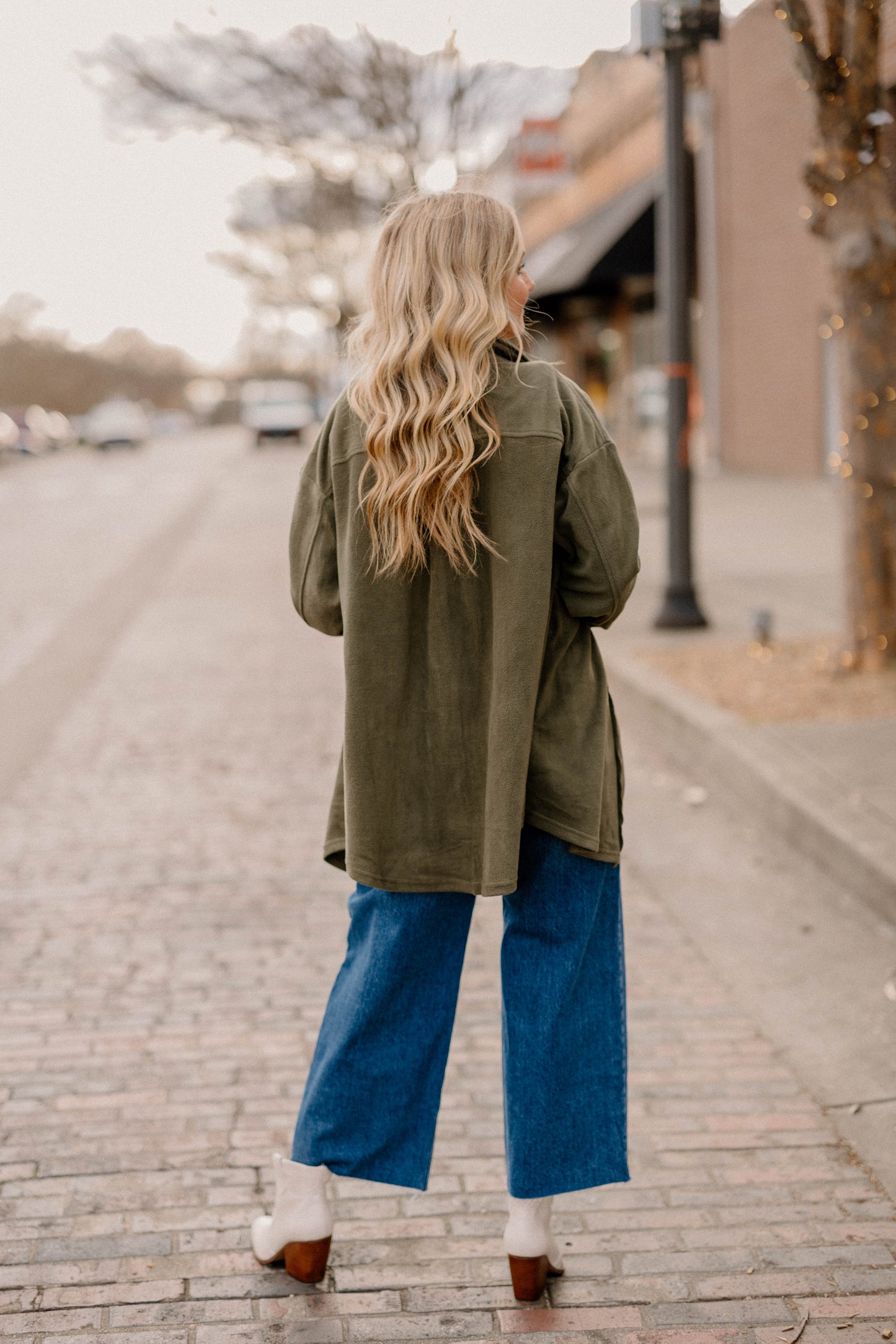Victoria Olive Shacket (Sizes S-3XL)