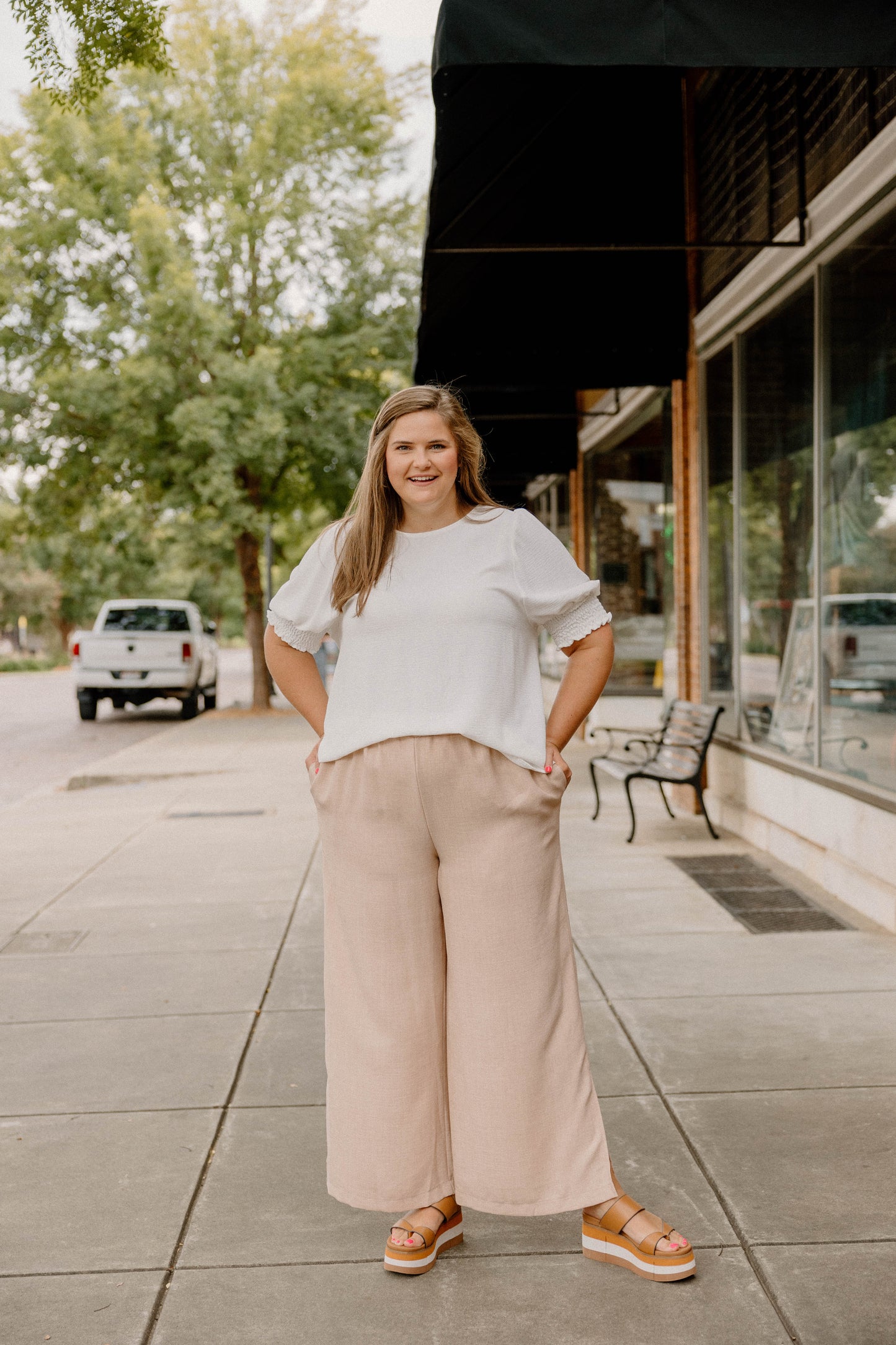 Jana Lightweight Taupe Pants