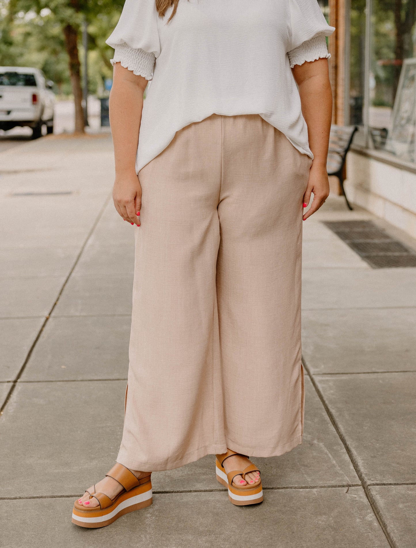 Jana Lightweight Taupe Pants