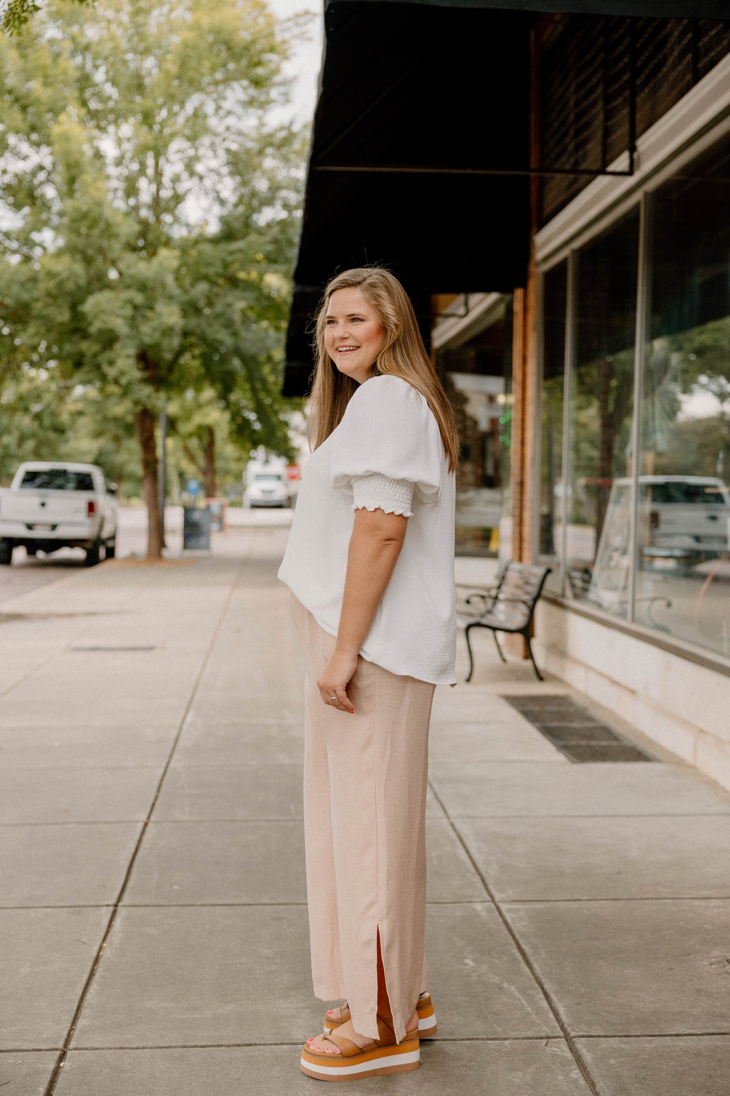 Jana Lightweight Taupe Pants