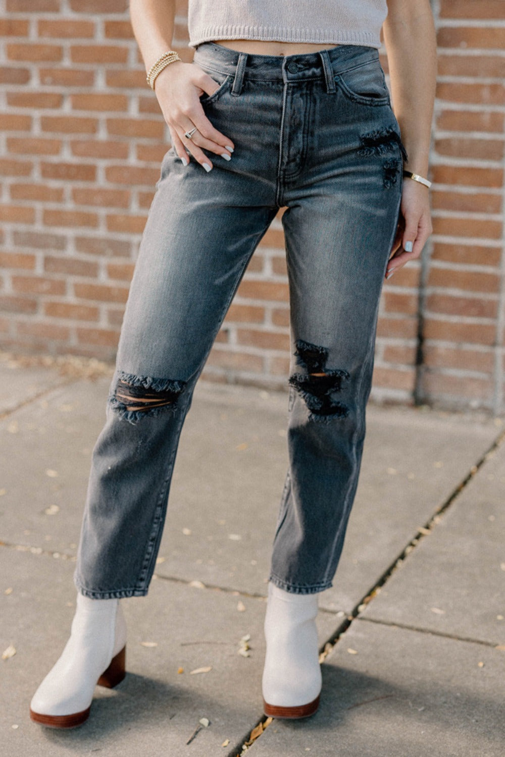 Lynne Ultra High Rise Straight Jeans by KanCan (Size 2-16)