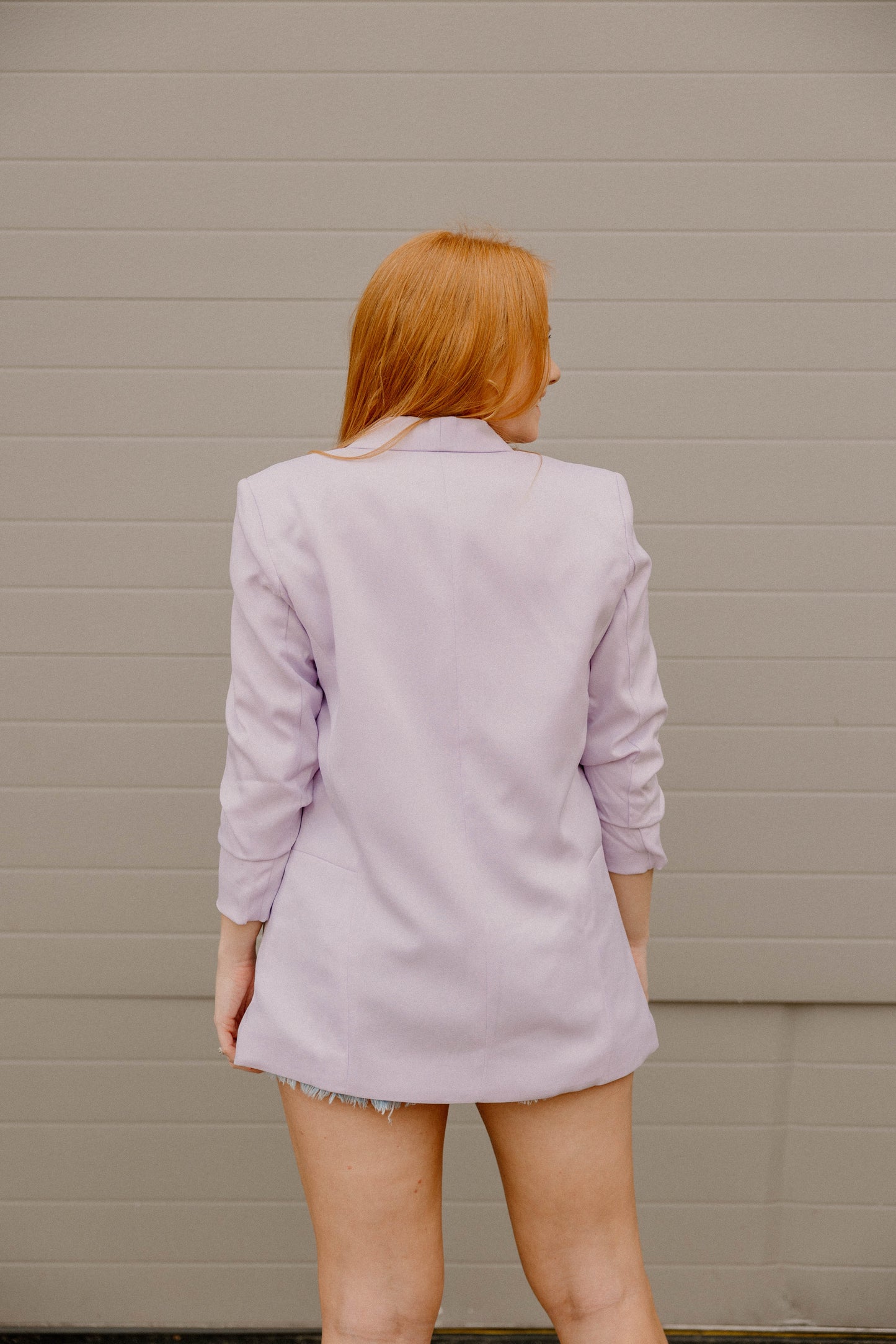 Maggie Open Front Blazer in Lavender (S-3XL)