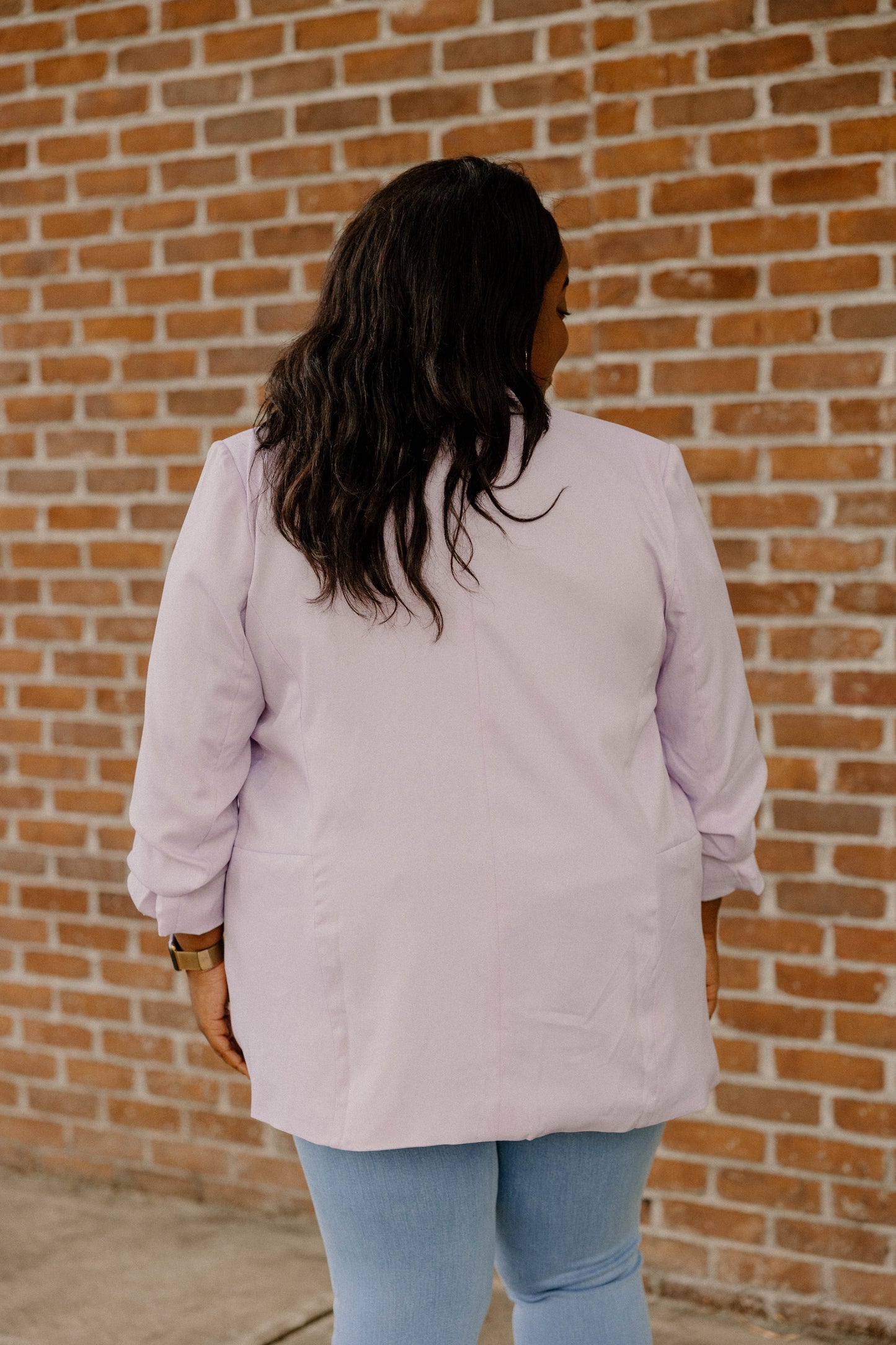 Maggie Open Front Blazer in Lavender (S-3XL)