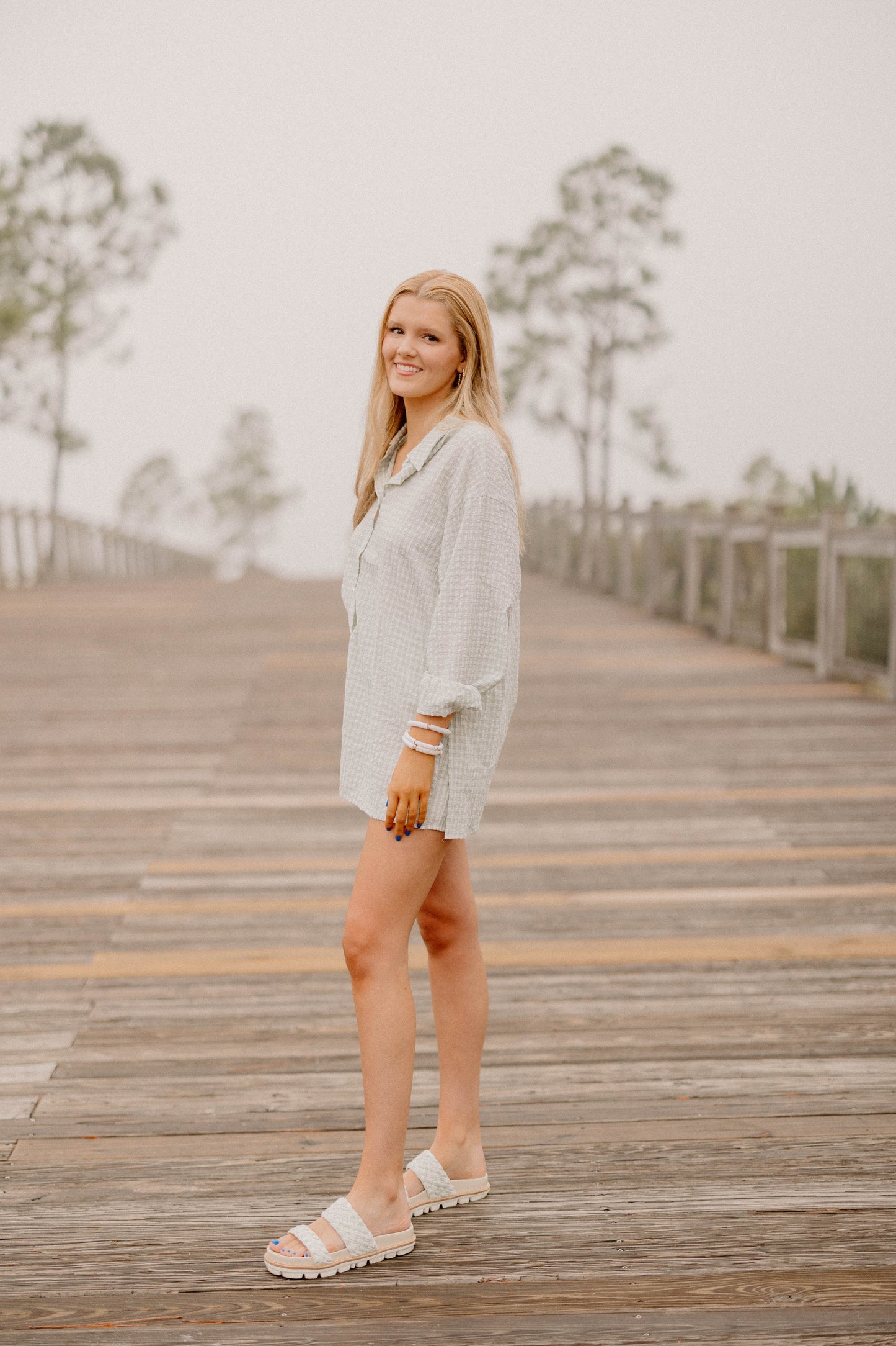 Jeanie Textured Elastic Waist Shorts (Sizes S-3XL)