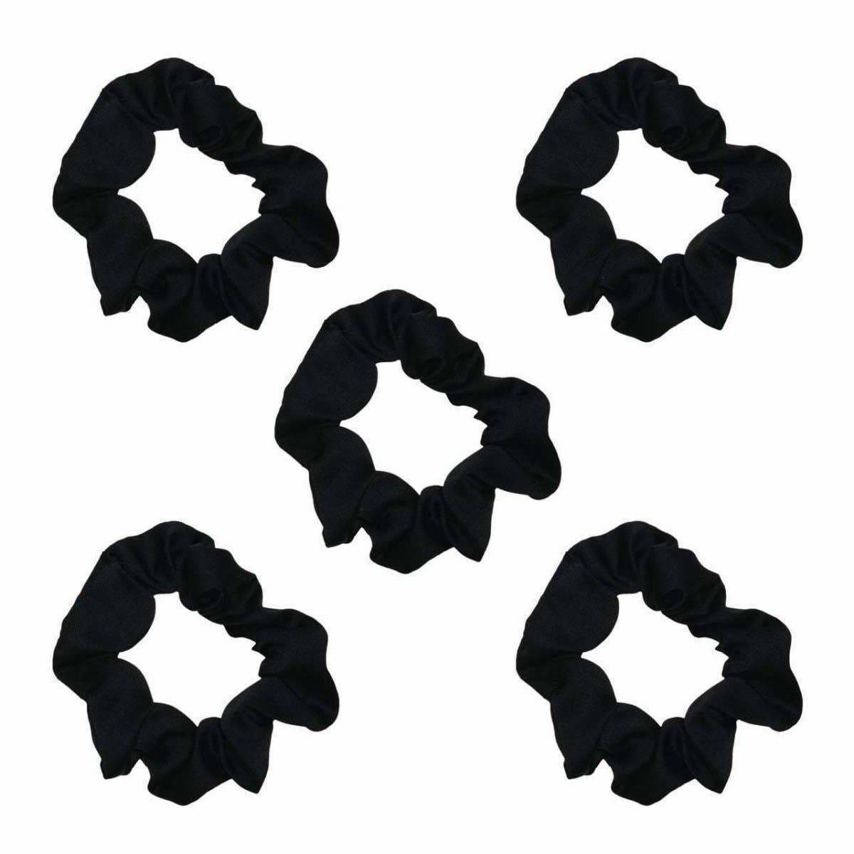 KITSCH - Satin Sleep Scrunchies - Black