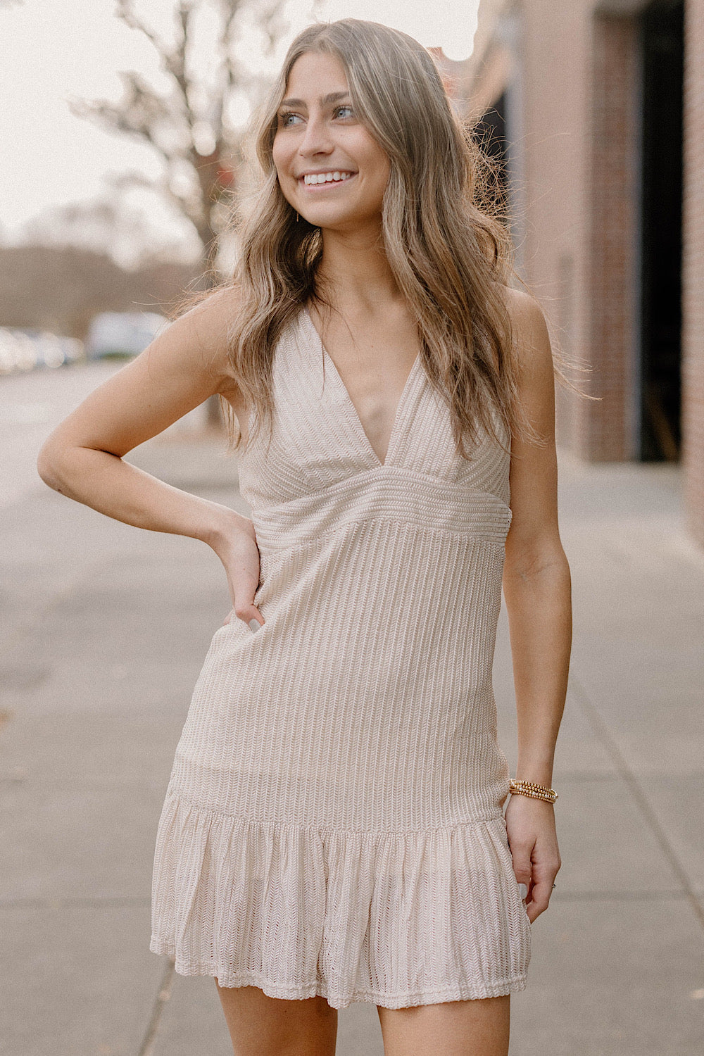 Eva Elegant V-Neck Dress