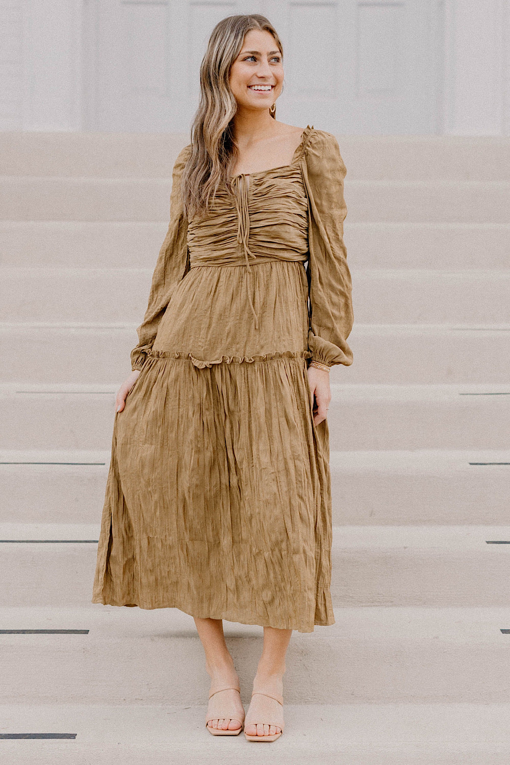 Robin Lt Olive Maxi Dress