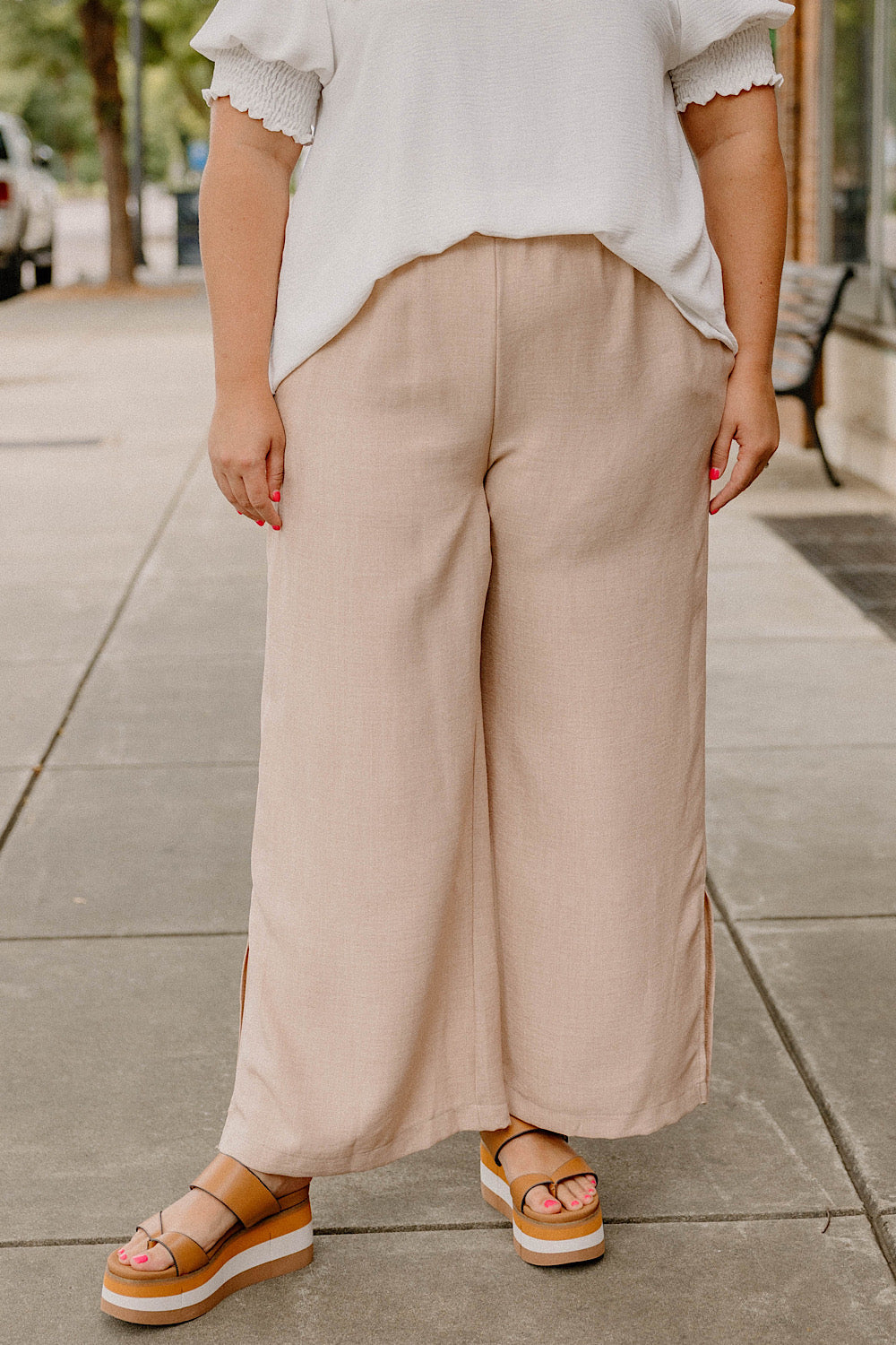Jana Lightweight Taupe Pants