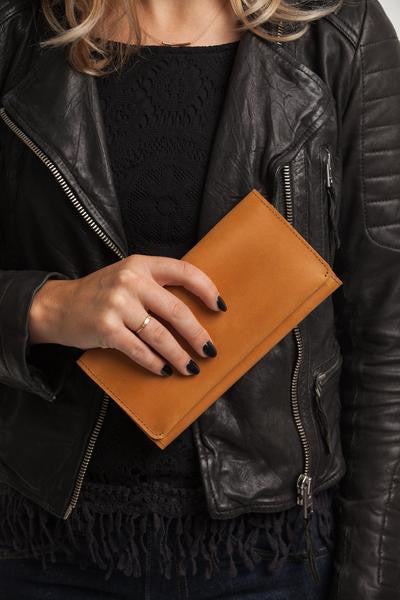 cheap tan leather wallet fashionable cognac debre wallet studio 3:19