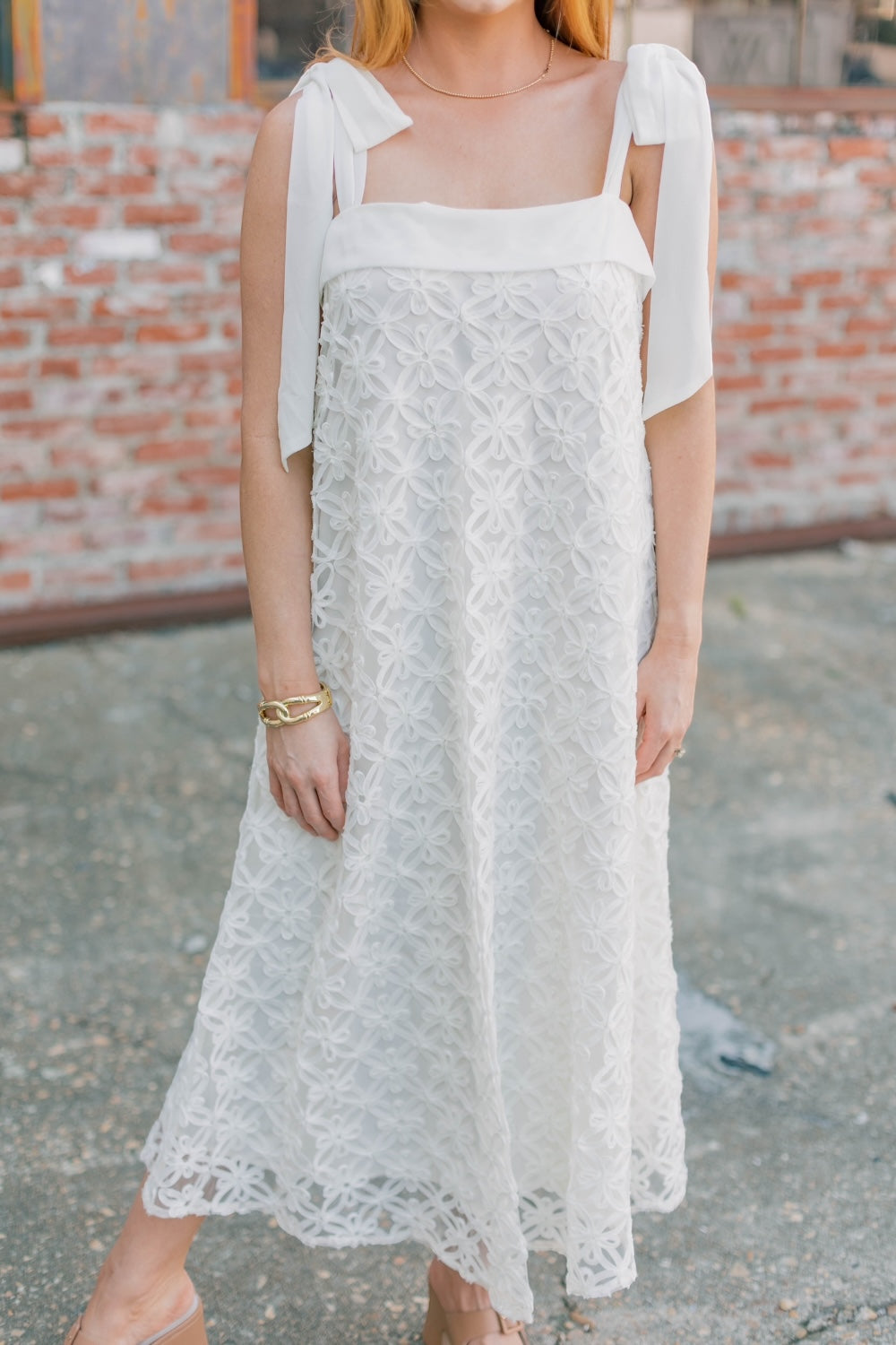 Sabine Ivory Bow Detail Mini Dress