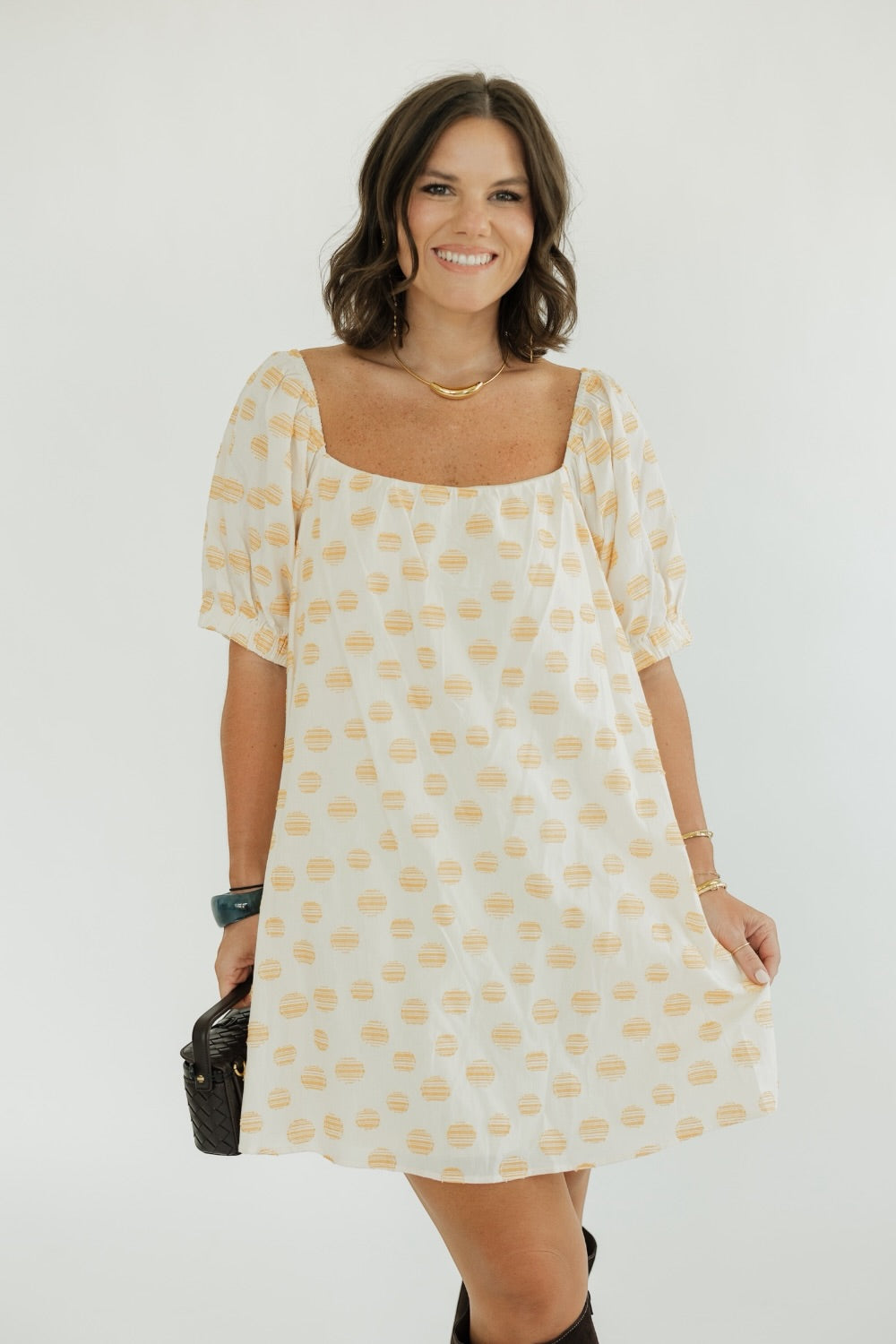 Hadley Honey Drops Mini Dress (XS-3XL)
