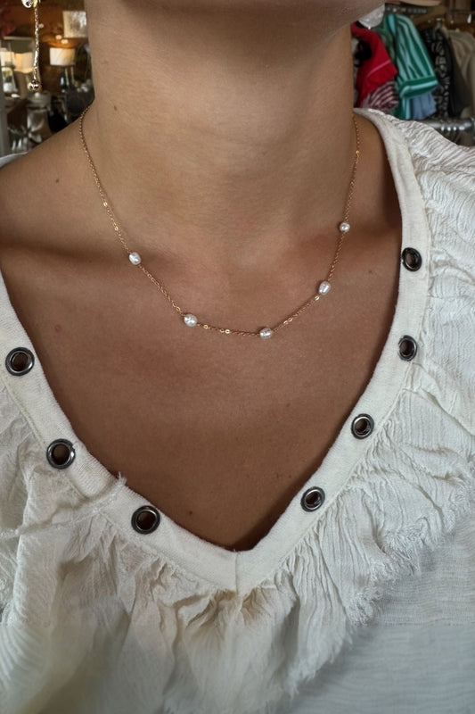 Elyse Waterproof Pearl Necklace