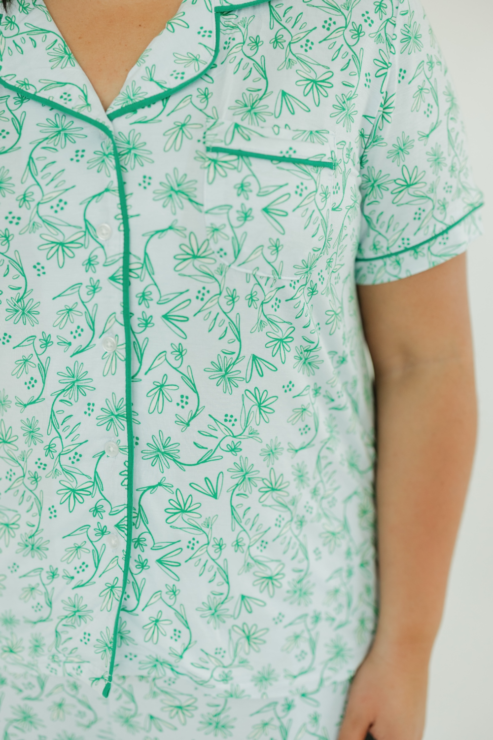 Charlotte Pant Set in Laurel Blooms by Mary Square