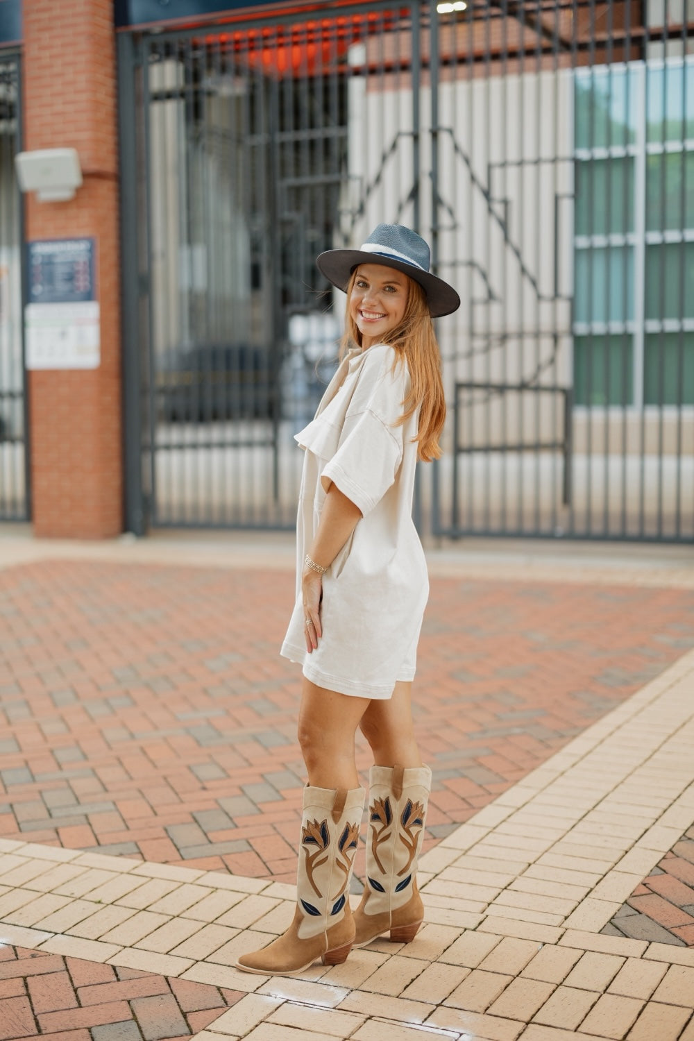 Cream Wash Oversize Denim Romper