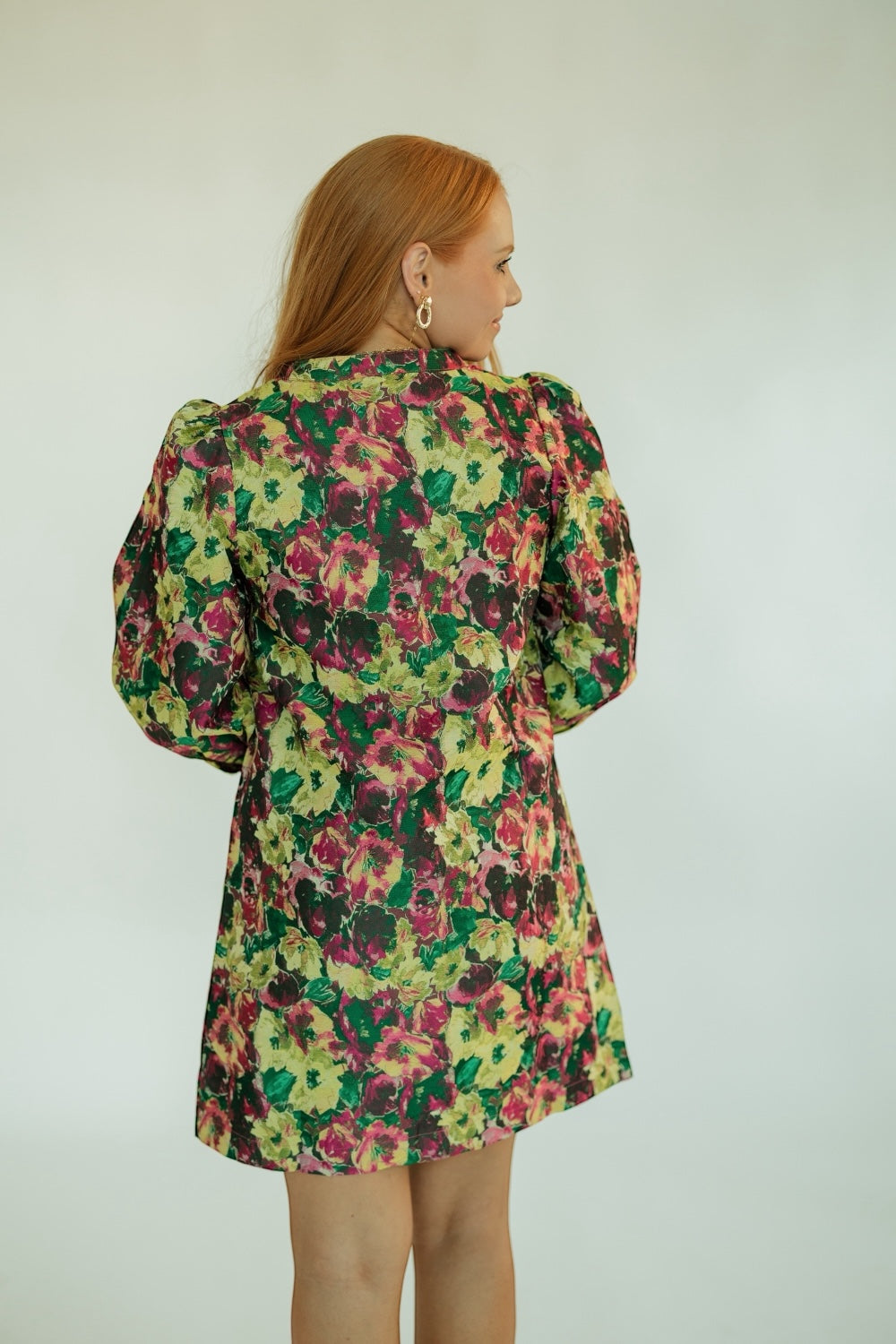 Maeve Floral Jacquard Mini Dress