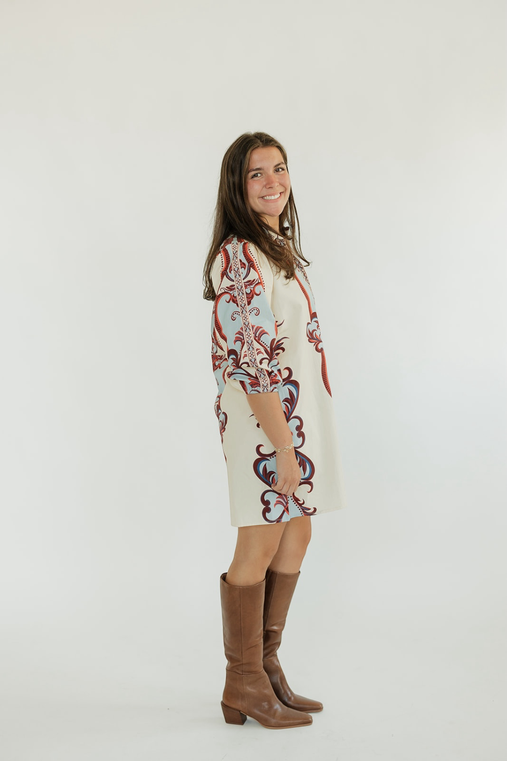 Ava Arabesque Shirt Dress (XS-XL)