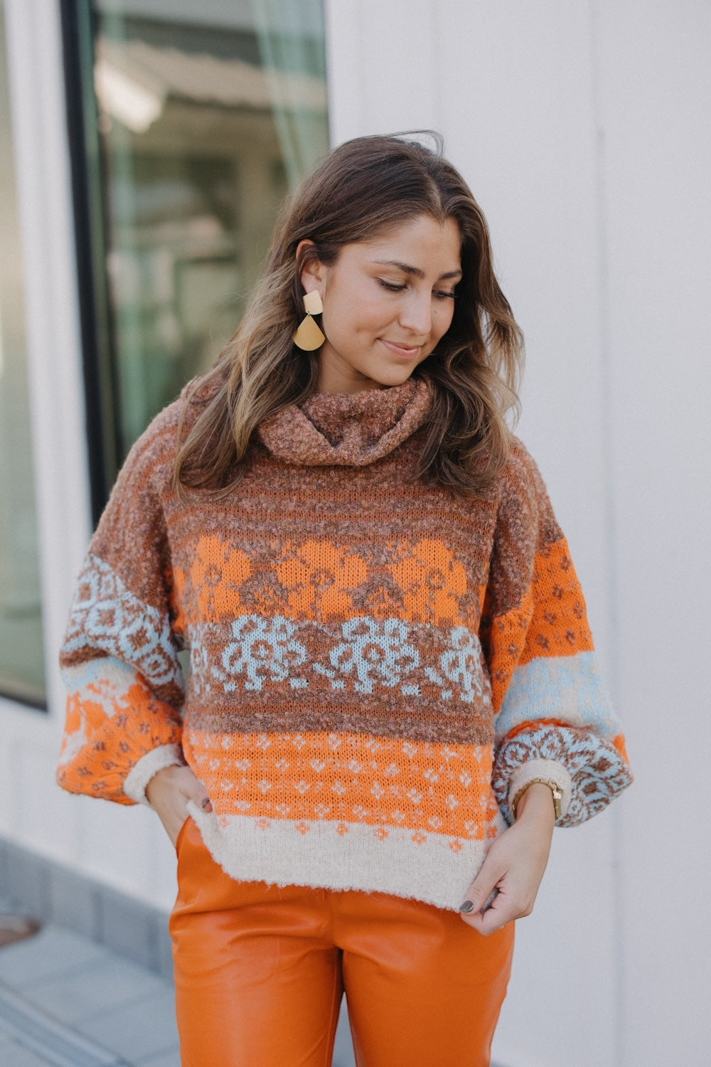 Terra Turtle Neck Fuzzy Sweater (S-3XL)
