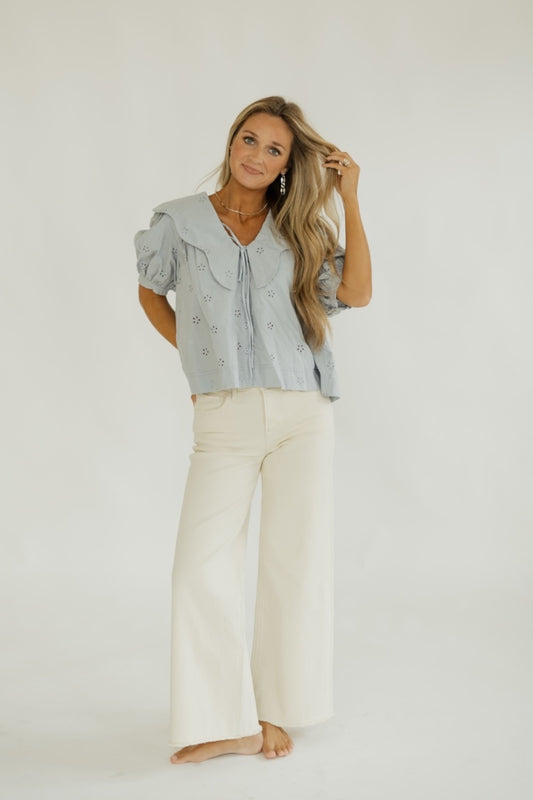 Sadie Scallop Collar Blouse