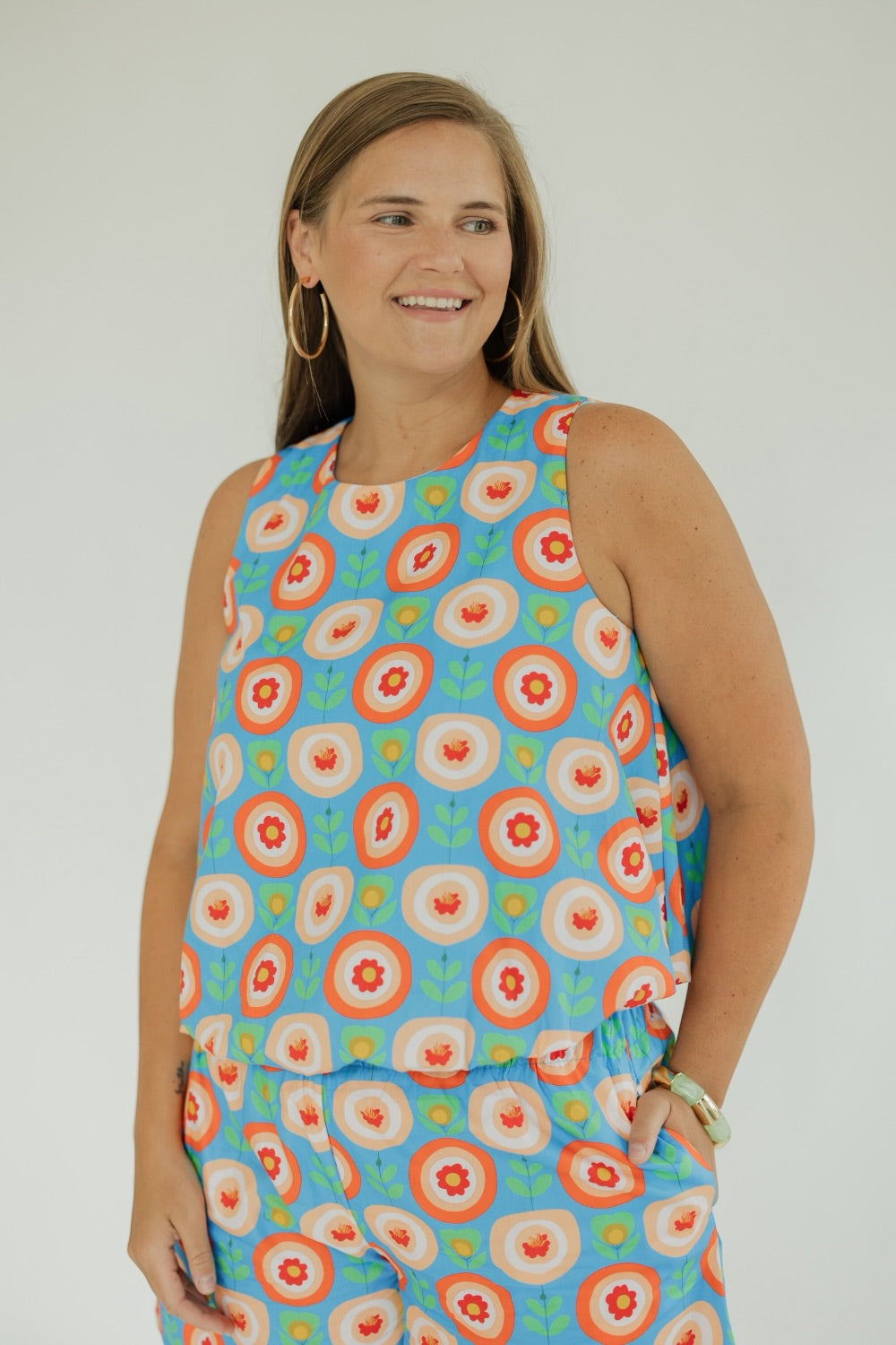 Celeste Bloom in Joy Bubble Hem Top (S-3XL)