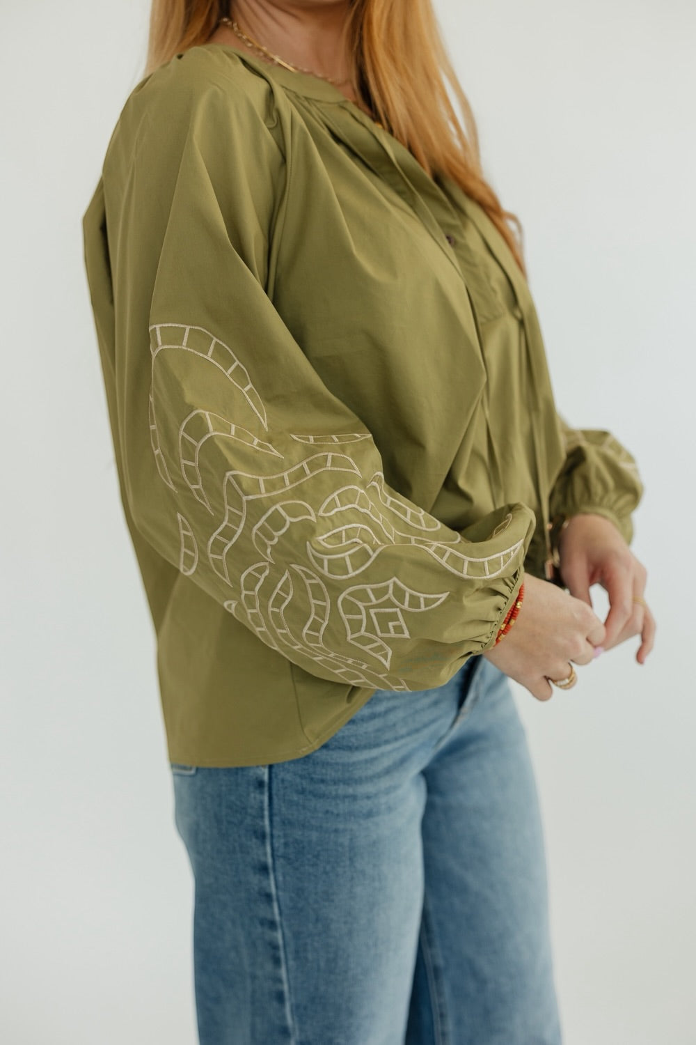 Olive Glow Blouse