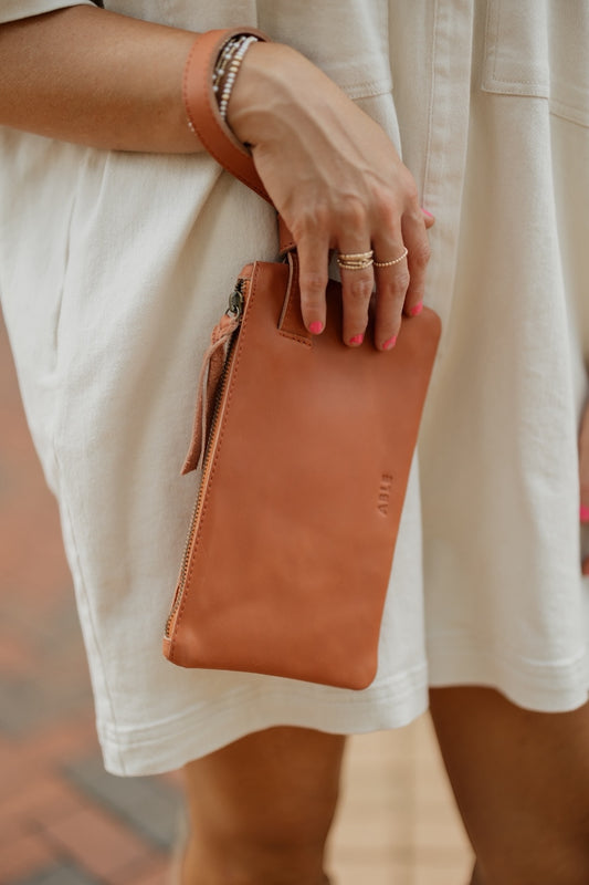 Rachel Wristlet in Clay by Able