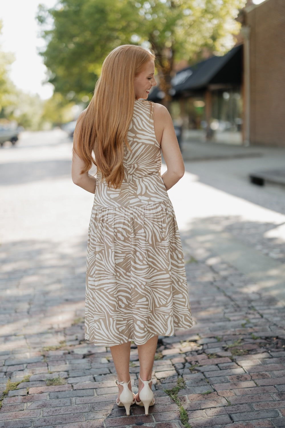 Esme Dune Wave Midi Dress