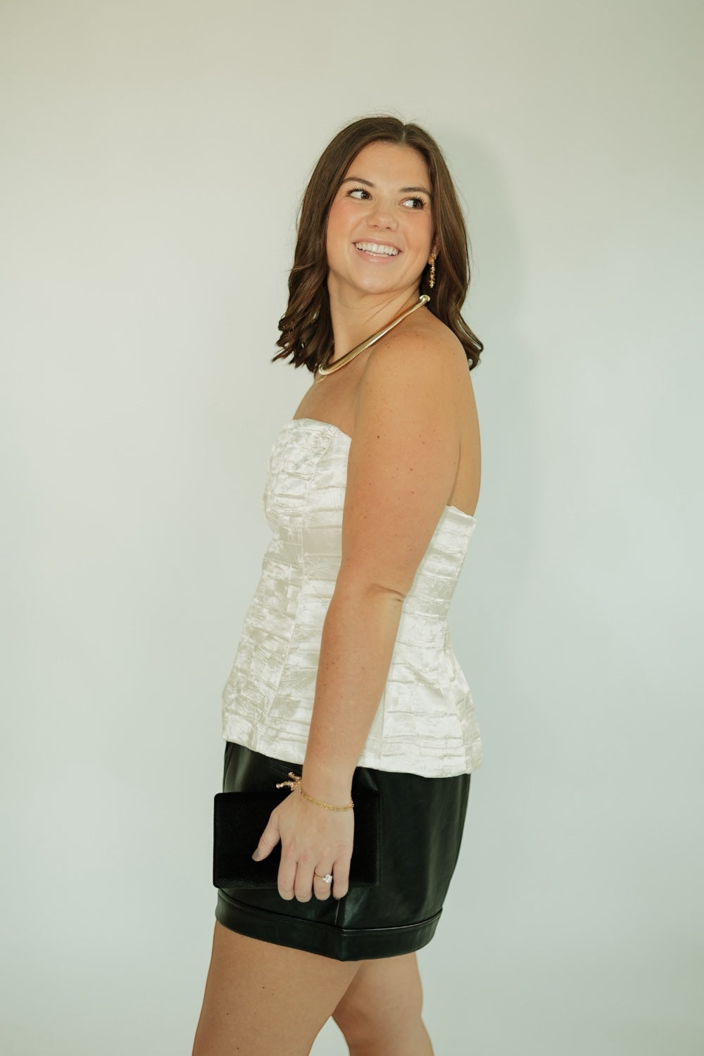 Amy Champagne Sleeveless Top