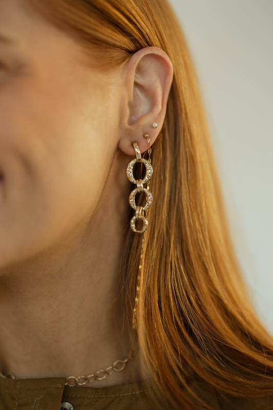 Linked Chain Drop Earrings